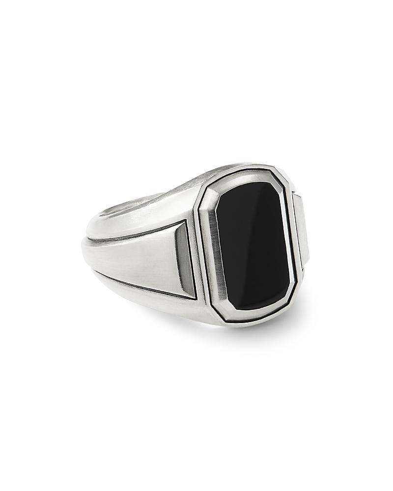 David Yurman Mens Deco Signet Ring with Black Onyx Product Image
