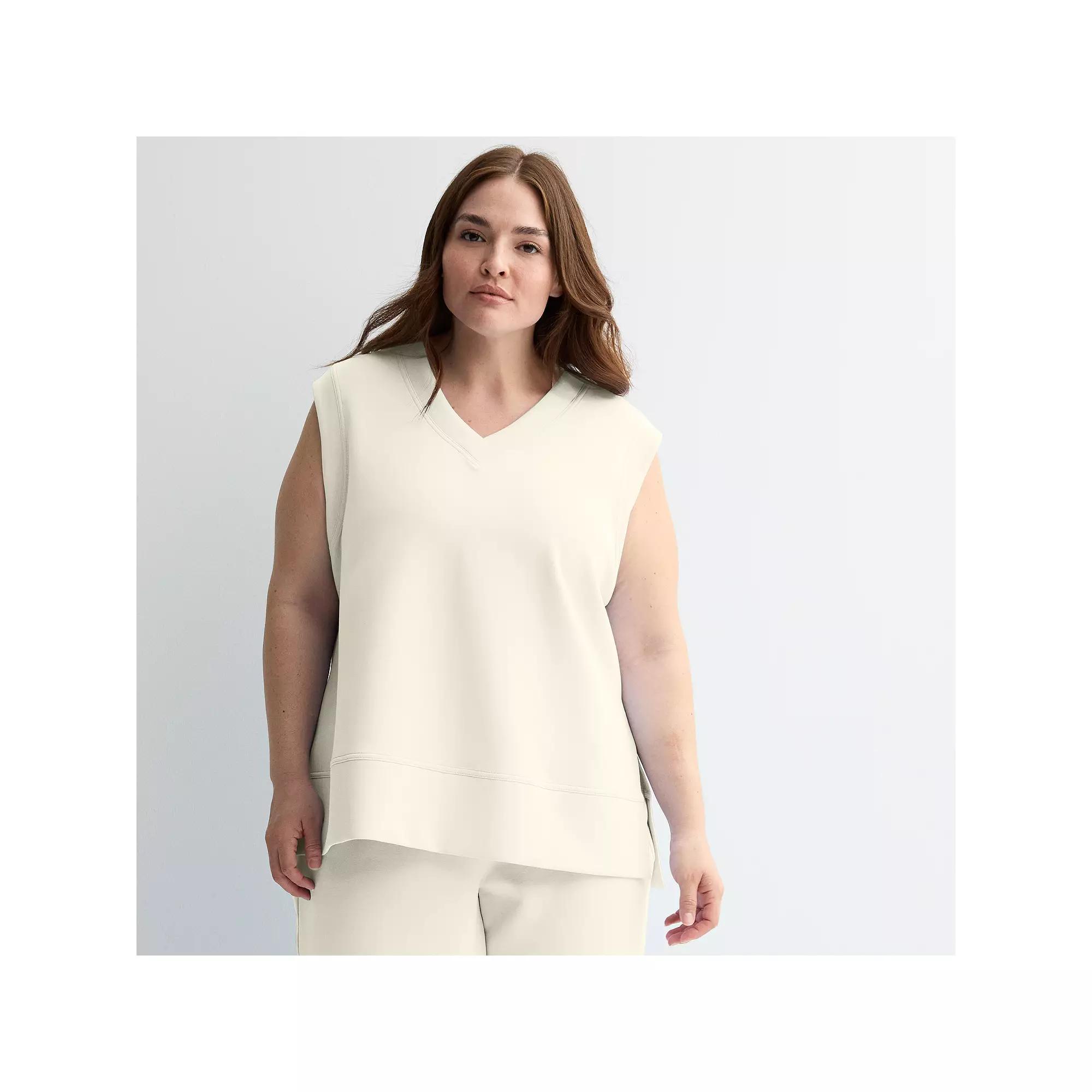 Plus Size Tek Gear Ultracomfort Vest, Women's, Size: 2XL, White Product Image