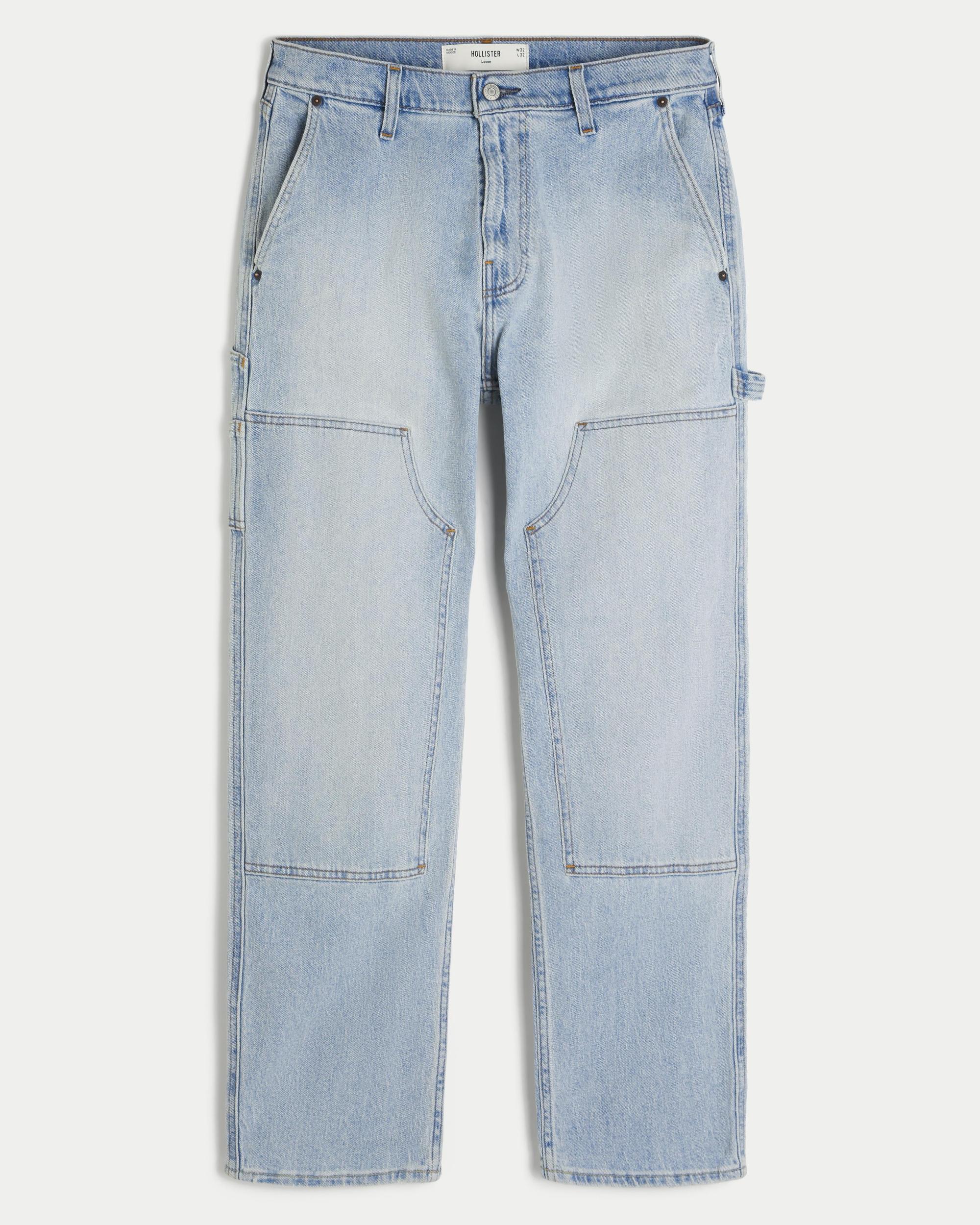 Light Wash Loose Carpenter Jeans Product Image