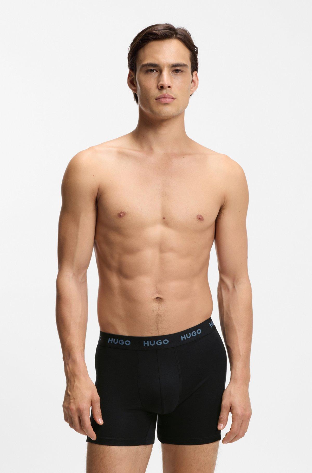 Three-pack of boxer briefs in stretch cotton Product Image