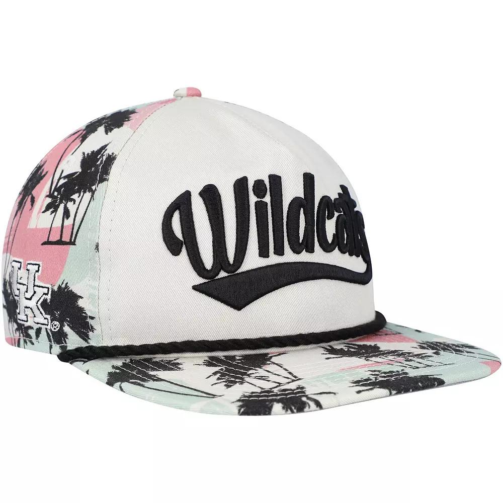 Men's New Era Cream Kentucky Wildcats High Tide Golfer Snapback Hat, Beige Product Image