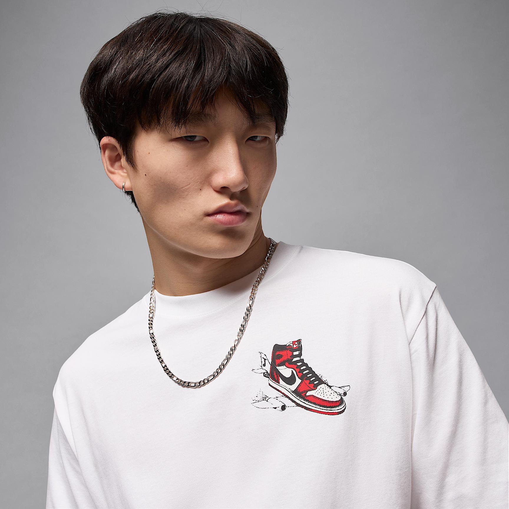 Mens Jordan AJ1 T-Shirt | HQ8972-100 Product Image