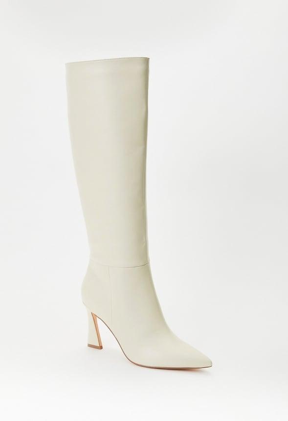 JustFab Margaux Platform Loafer Pump Womens Black/ White Size 8.5 Product Image