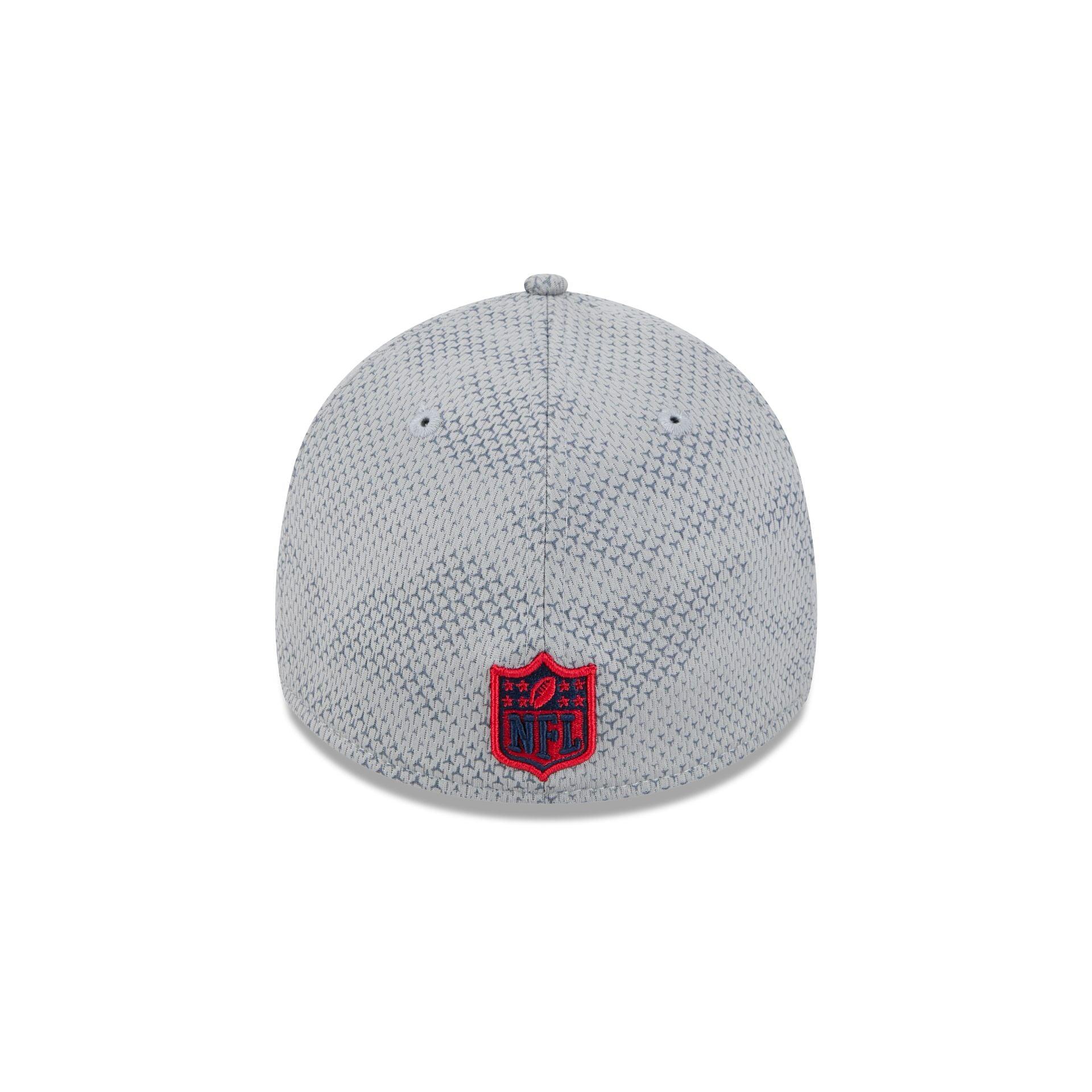 New England Patriots 2024 Sideline Gray 39THIRTY Stretch Fit Hat Male Product Image