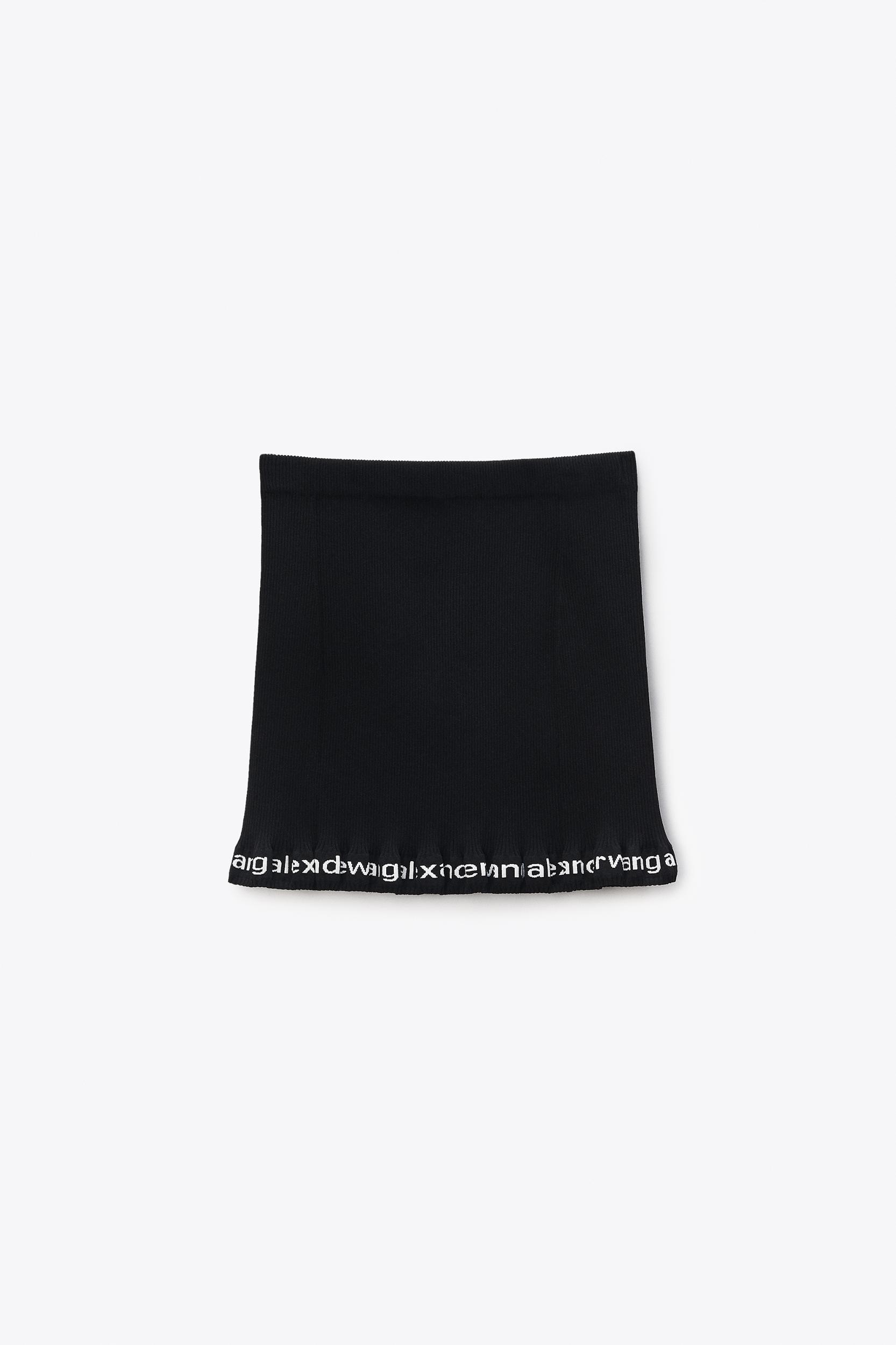 Ribbed Miniskirt With Logo Product Image