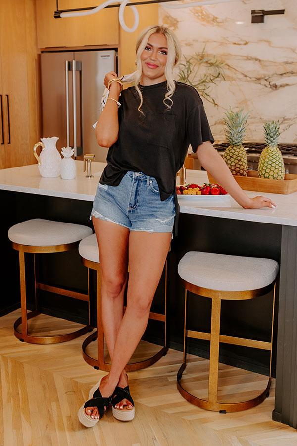 Chic And Sincere Shift Tee In Black Product Image