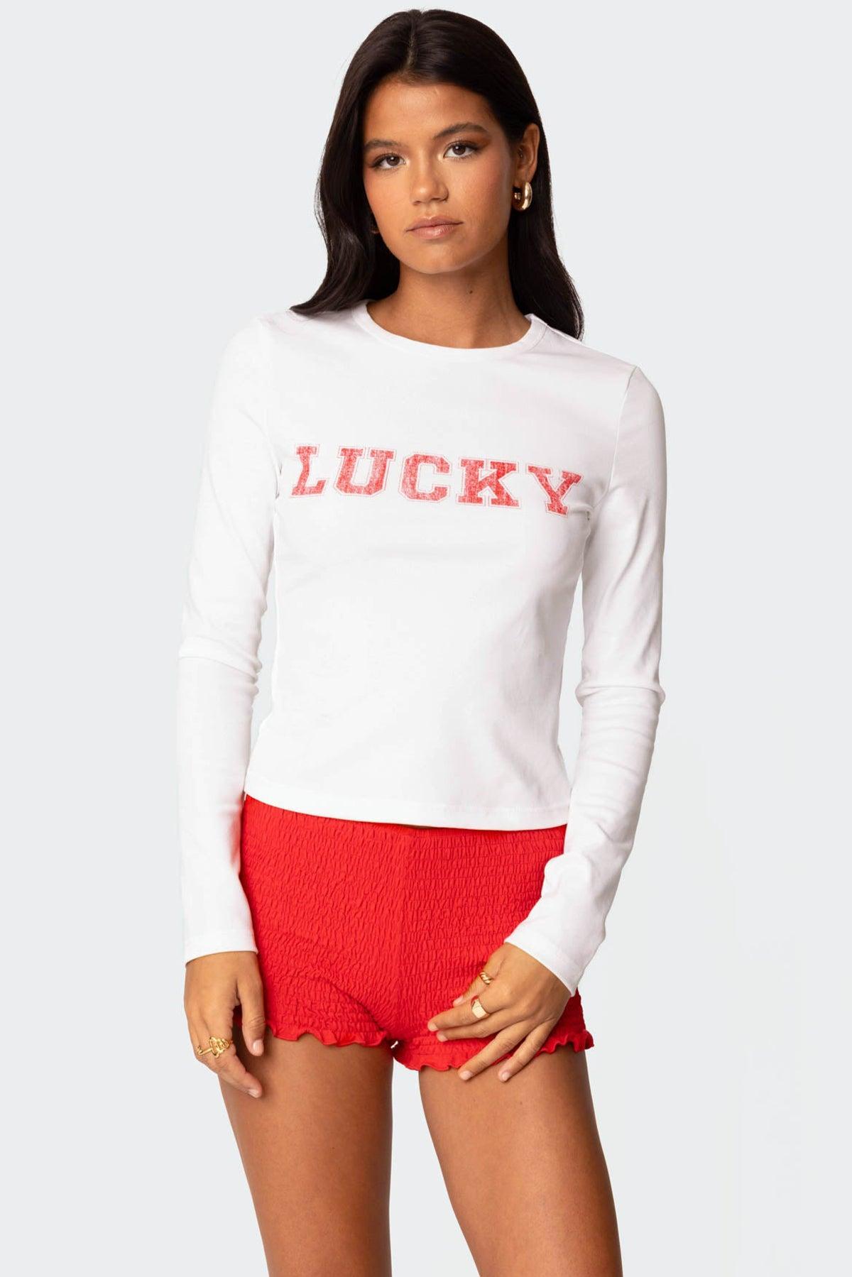 Get Lucky Long Sleeve T Shirt Product Image