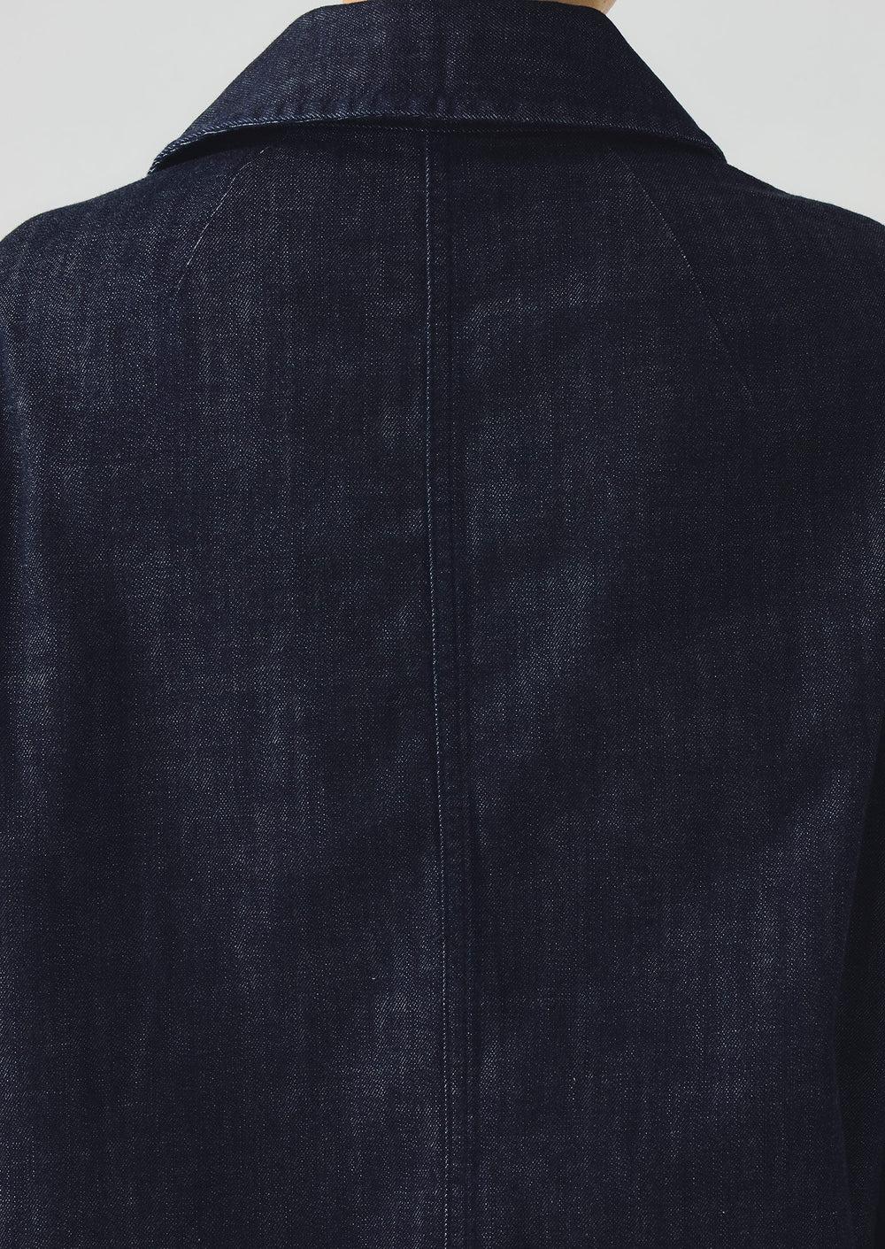 Wide Sleeve Organic Indigo Denim Jacket | Indigo Product Image