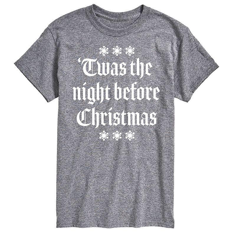Big & Tall T'was The Night Before Christmas Graphic Tee, Men's,  Product Image