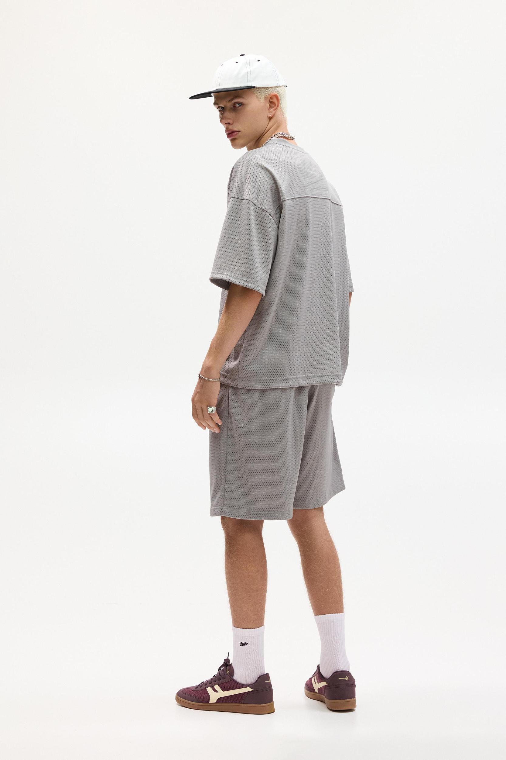 STWD mesh fabric T-shirt Product Image