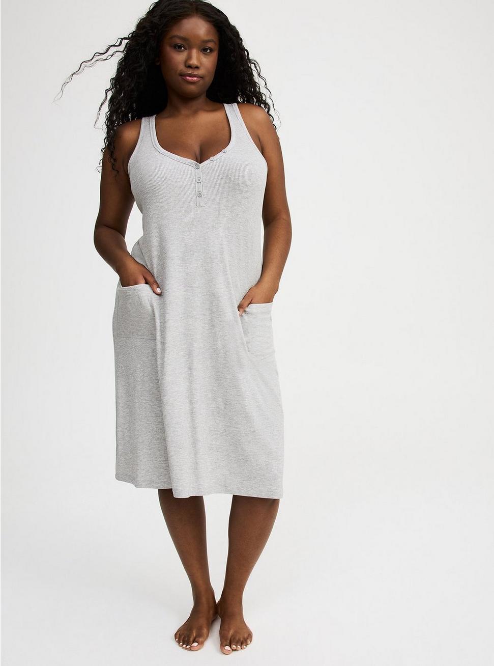 Ribbed Midi Lounge Dress Product Image