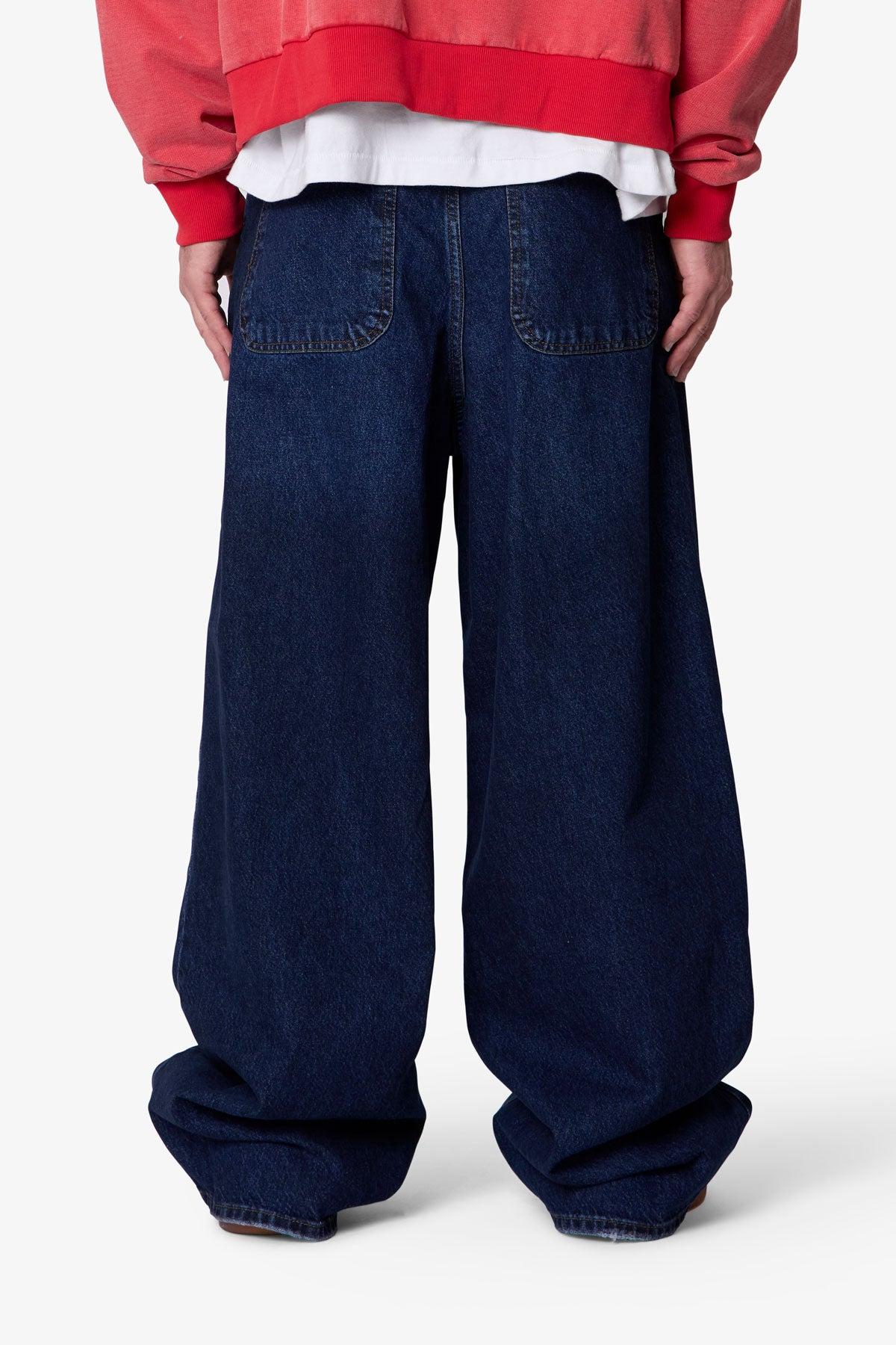 Baggy Rave Denim - Washed Dark Blue Male Product Image