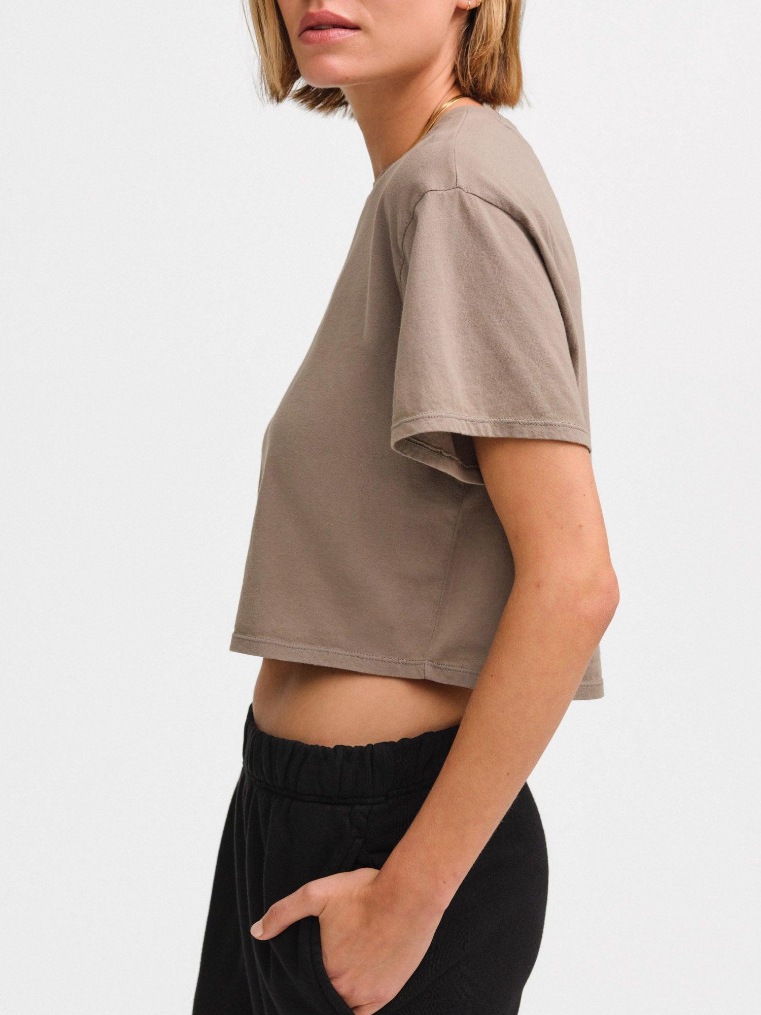 Organic Cotton Relaxed Crop Tee Female Product Image