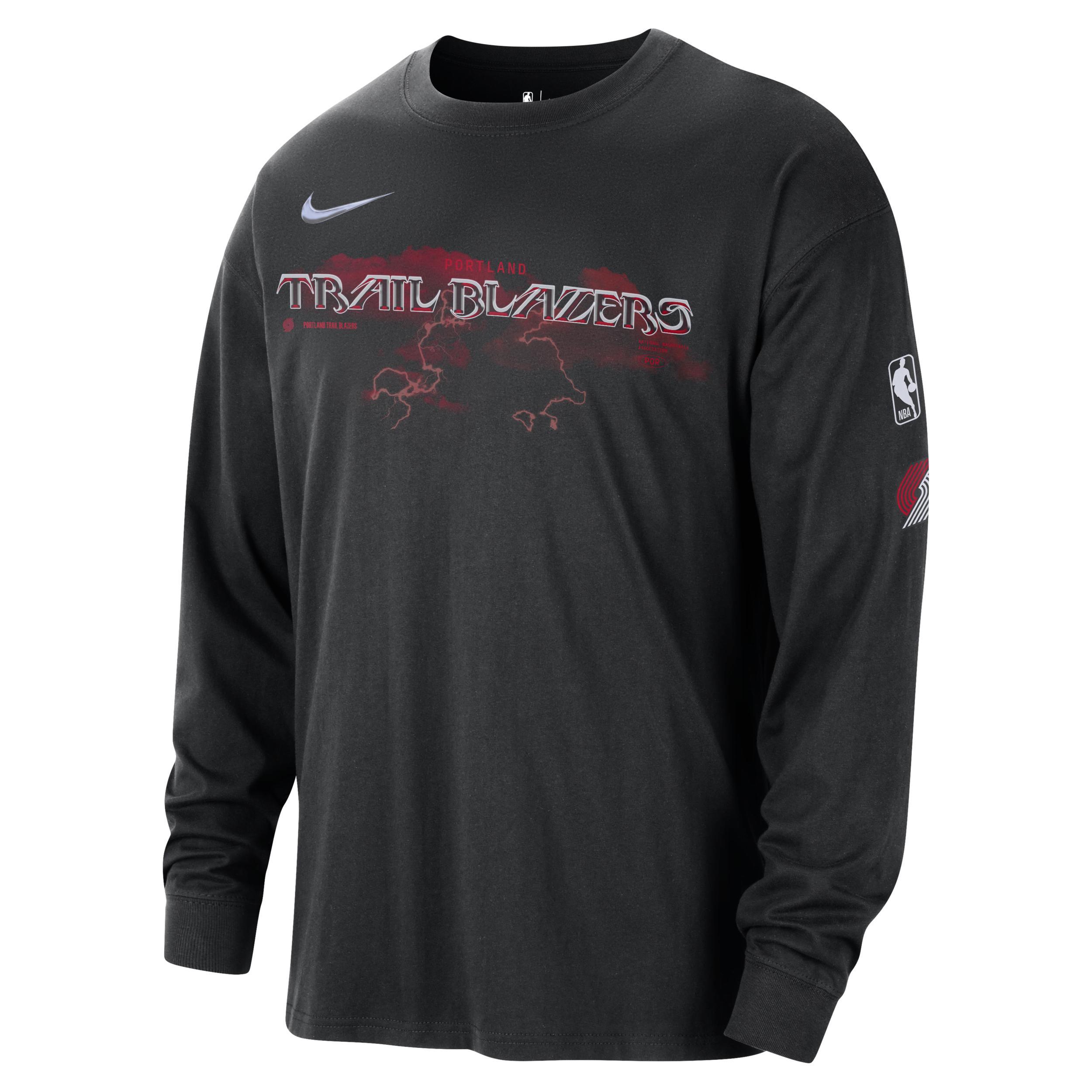 Portland Trail Blazers Essential Max90 Men's Nike NBA Long-Sleeve T-Shirt Product Image