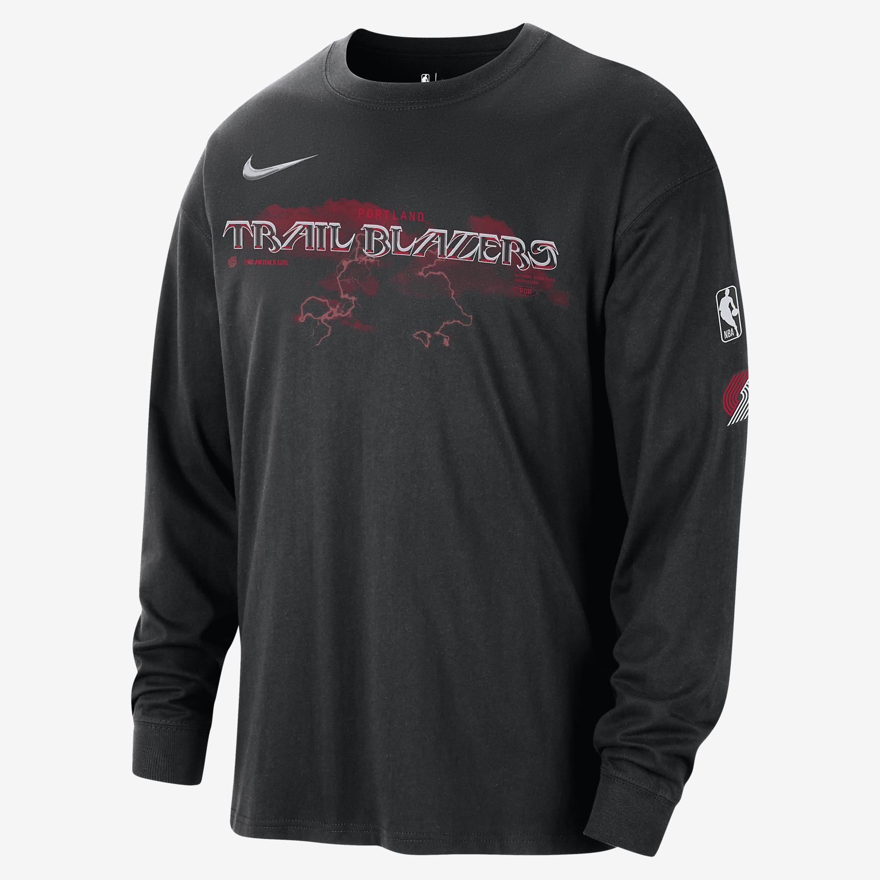 Portland Trail Blazers Essential Max90 Men's Nike NBA Long-Sleeve T-Shirt Product Image