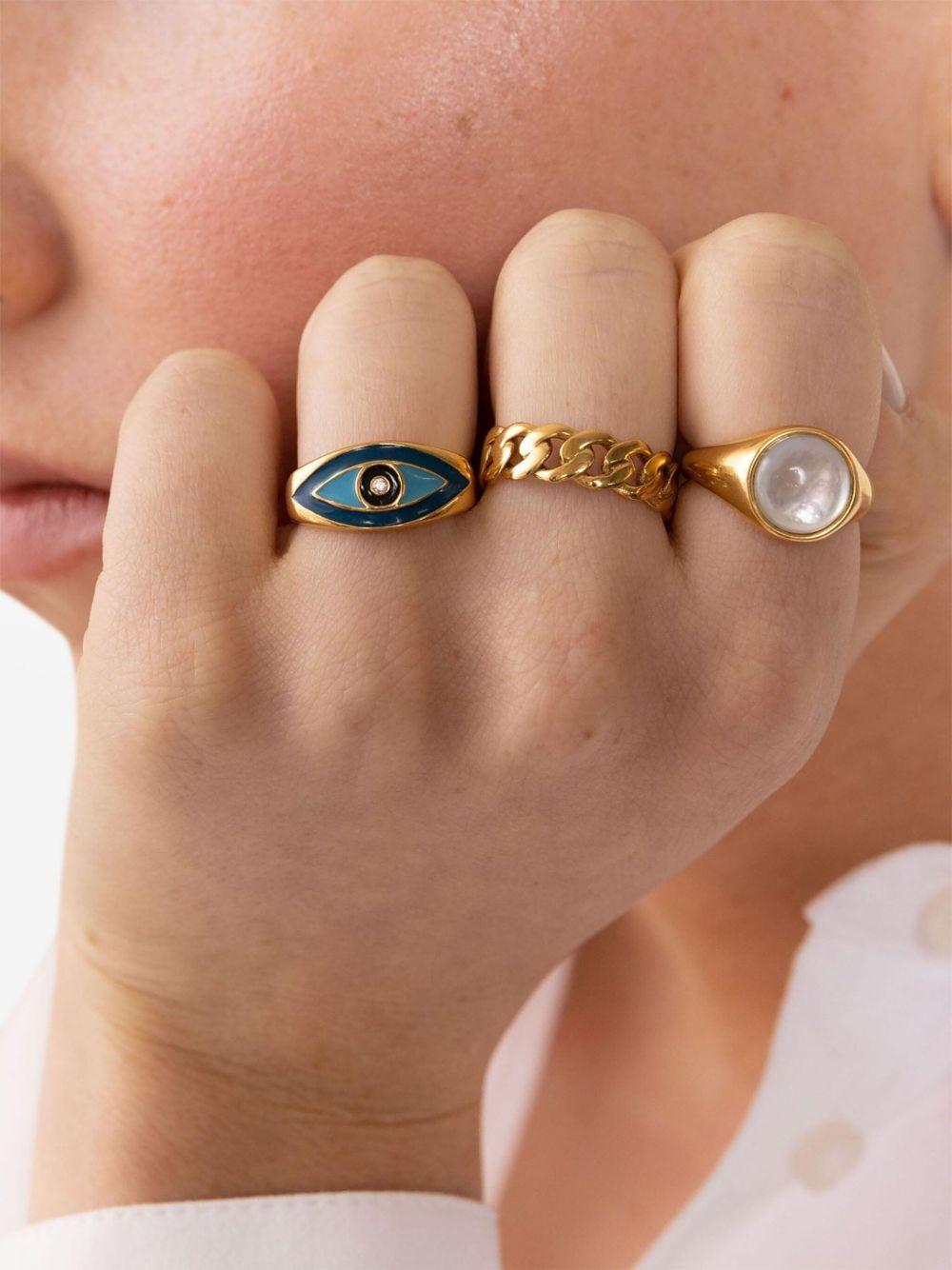 large evil eye ring Product Image
