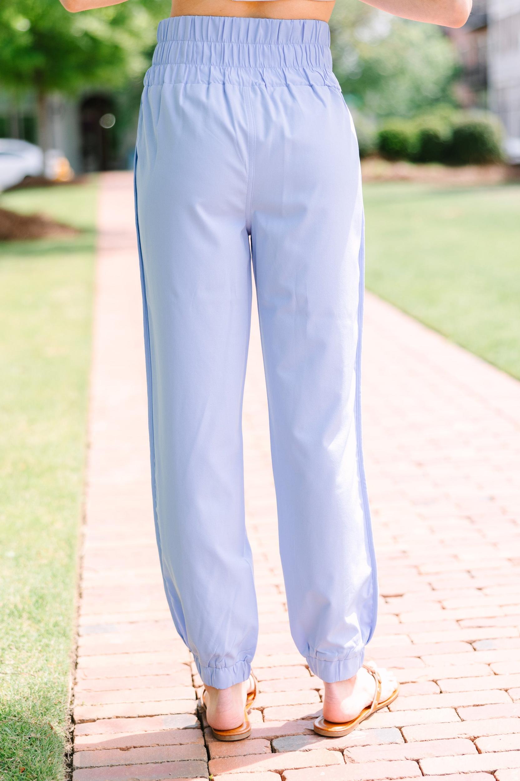 Right On Time Light Blue Joggers Female Product Image