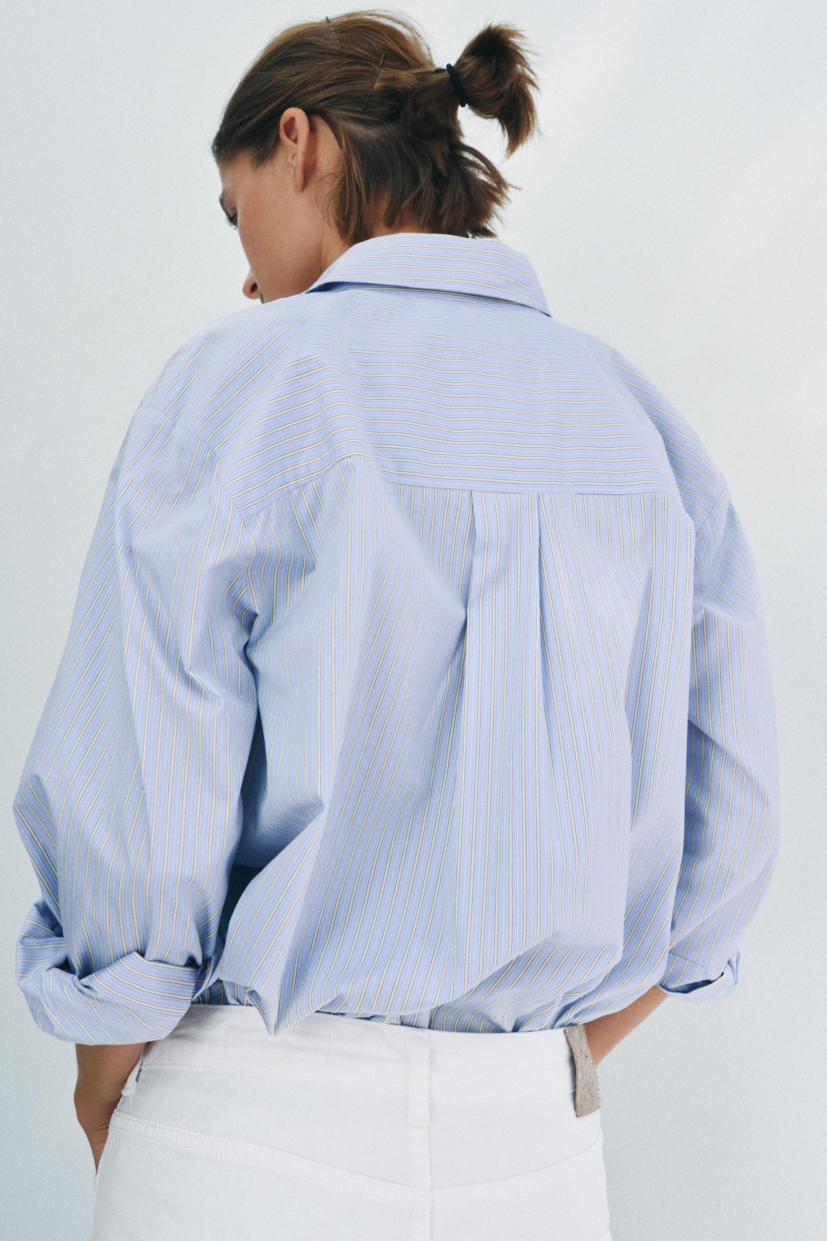STRIPED OVERSIZE SHIRT ZW COLLECTION Product Image