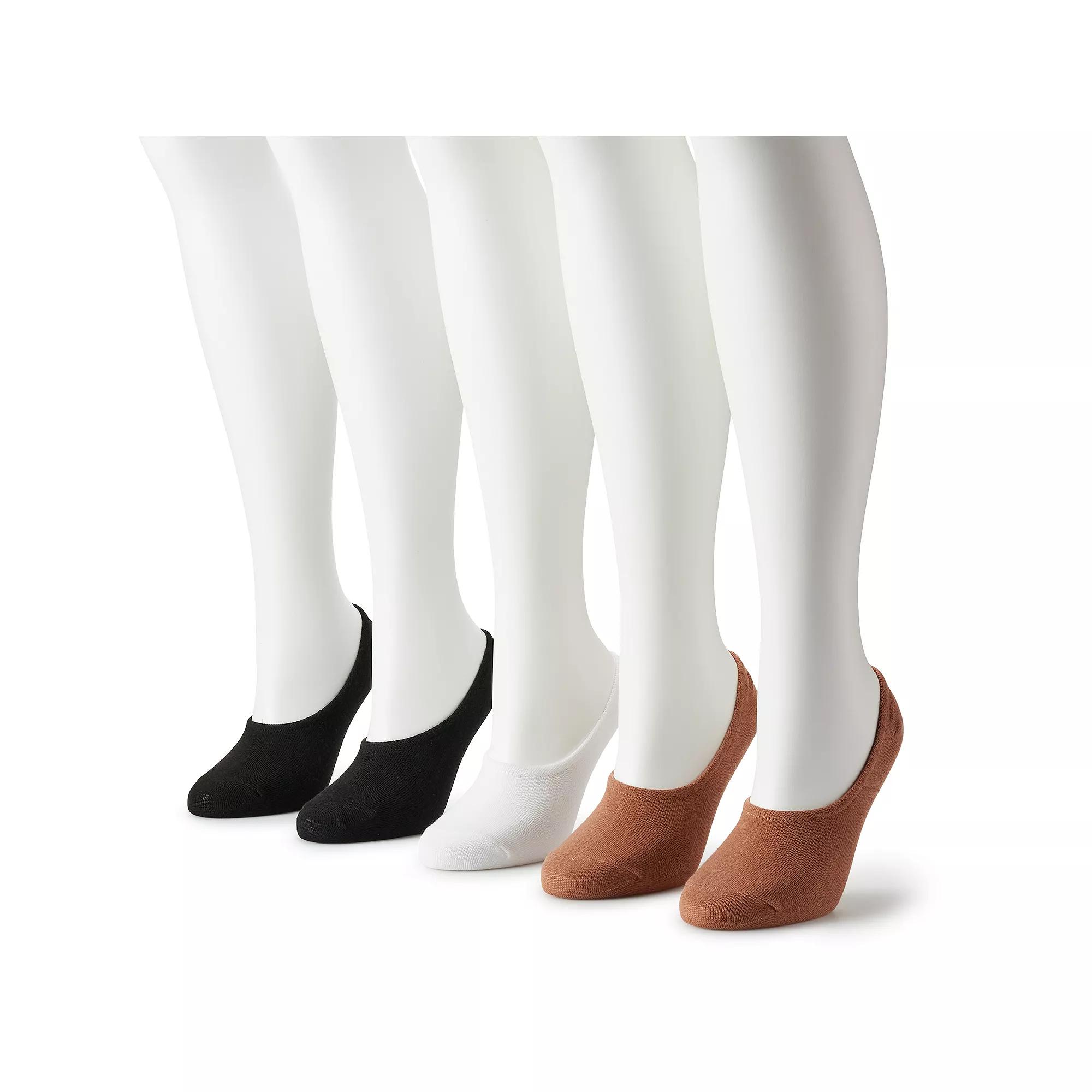 Women's Sonoma Goods For Life® 5-Pack Solid Nude Liner Socks, Size: 9-11, Neutral Product Image