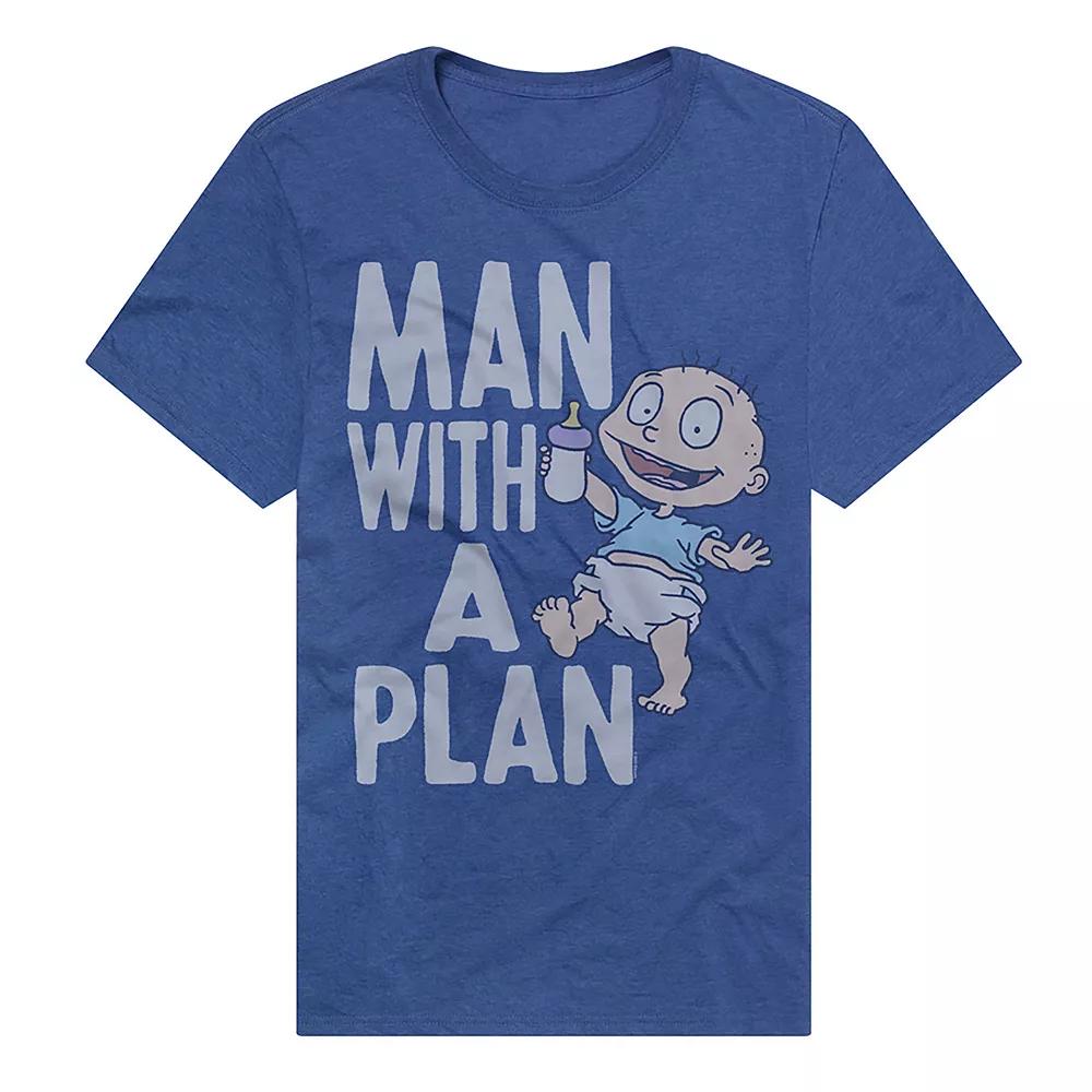 Men's Rugrats Man With A Plan Graphic Tee, Size: XXL, Royal Product Image
