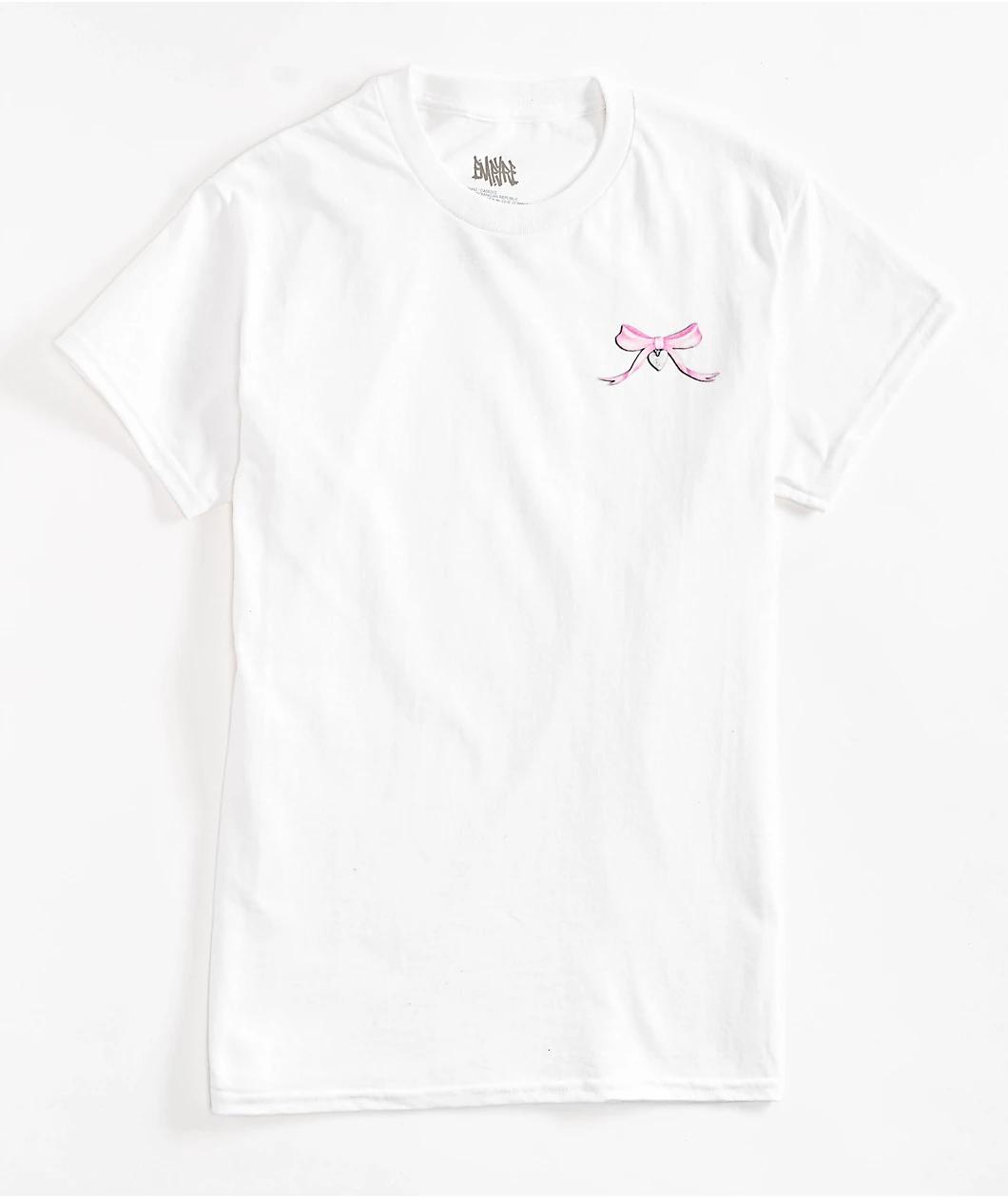 Empyre Ribbons n Bows White T- Shirt Product Image