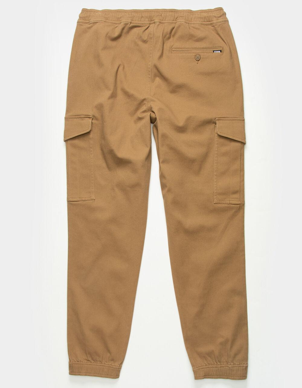 RSQ Mens Twill Cargo Jogger Pants - TAN Product Image