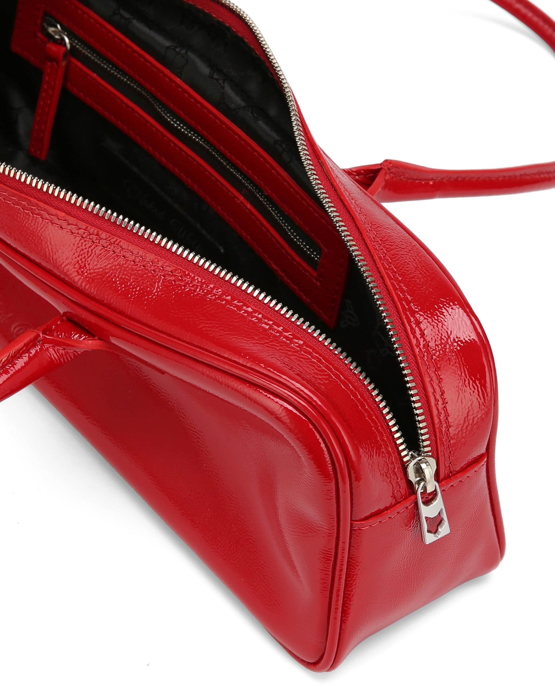 Candy Red Crinkle Patent Leather Product Image