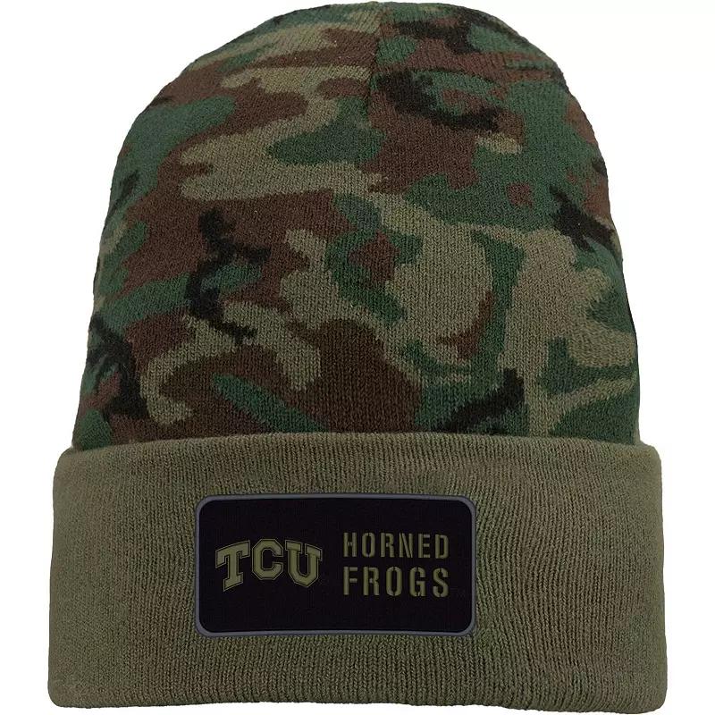 Men's Nike Camo Kansas State Wildcats Military Pack Cuffed Knit Hat, Green Product Image