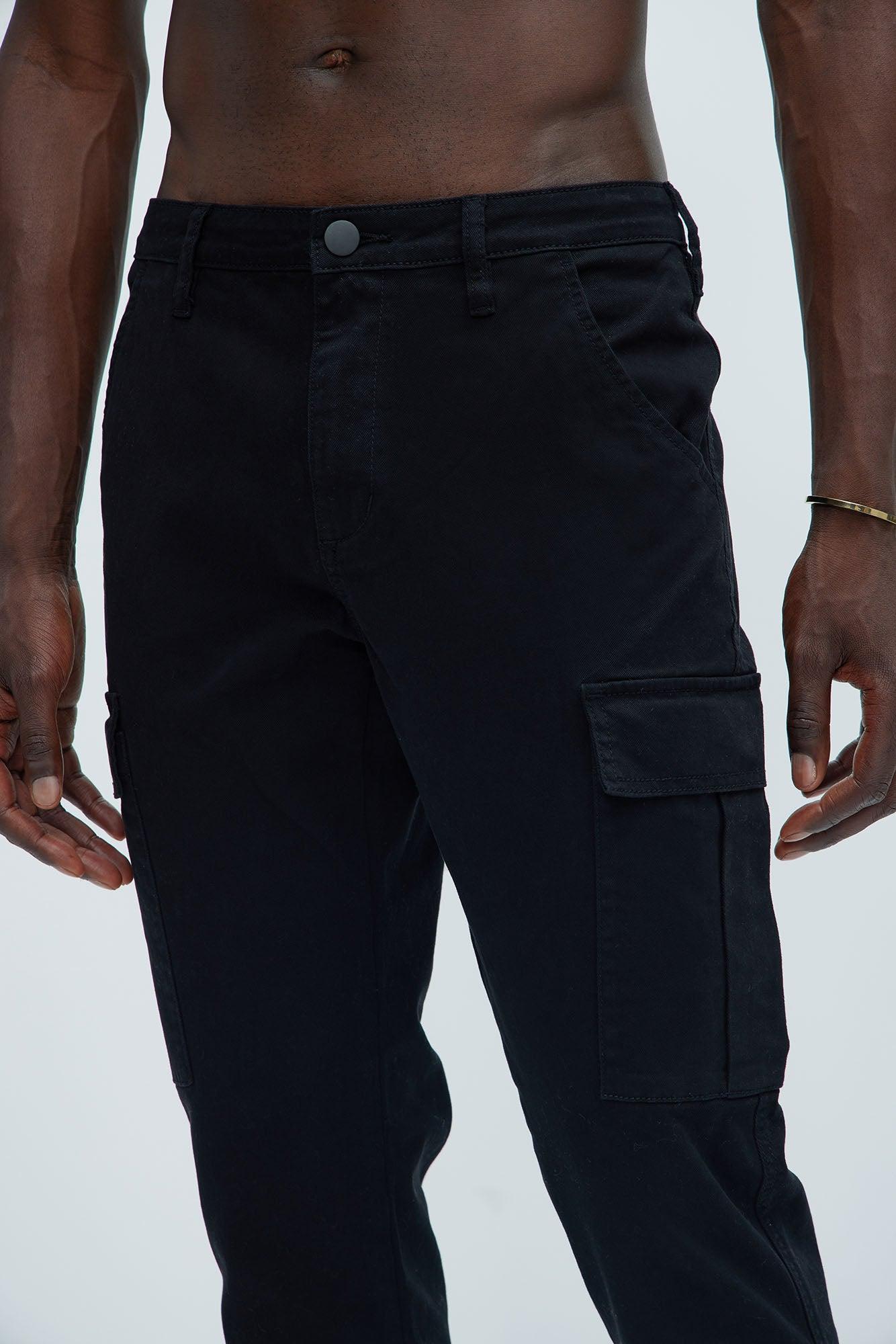 Kyle Slim Cargo Pants - Black Product Image
