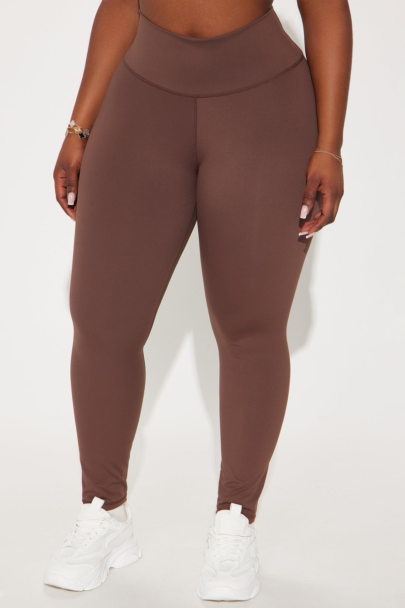Get It Right 7/8 Active Legging - Chocolate Product Image