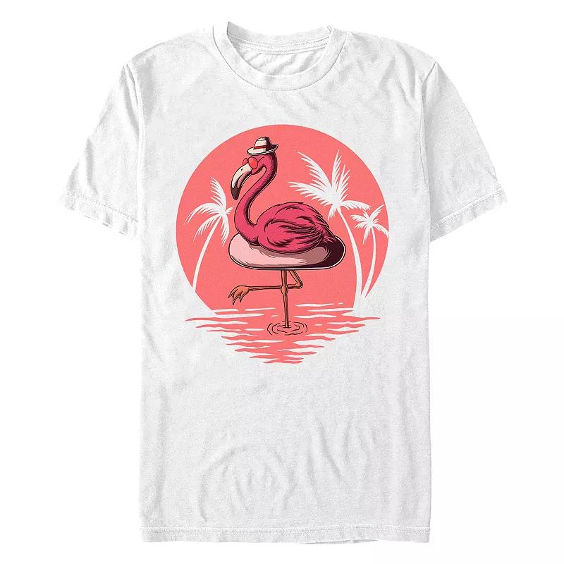 Big & Tall Flamingo Summer Chilling Graphic Tee, Men's,  Product Image