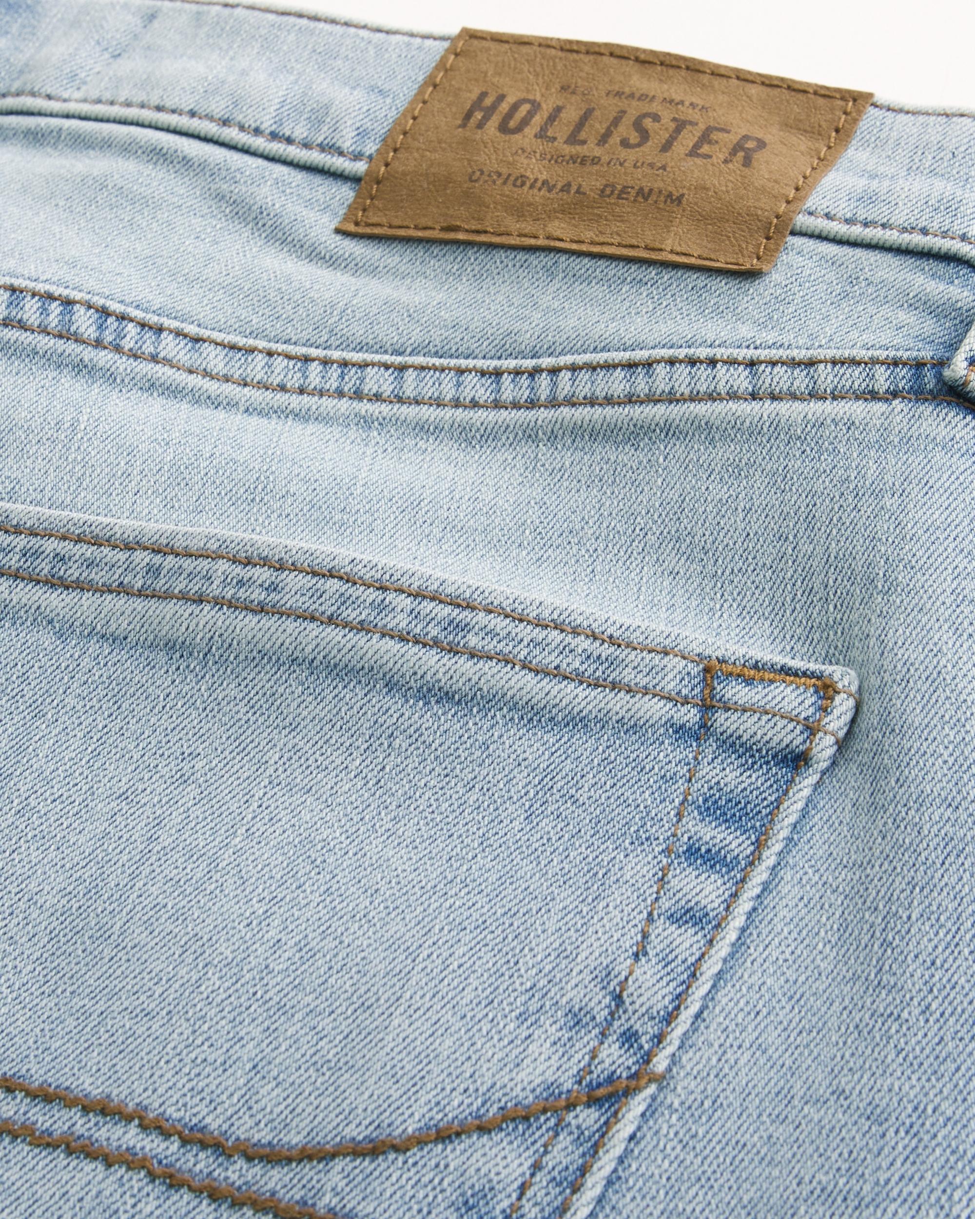 Washed Black Slim Straight Jeans Product Image