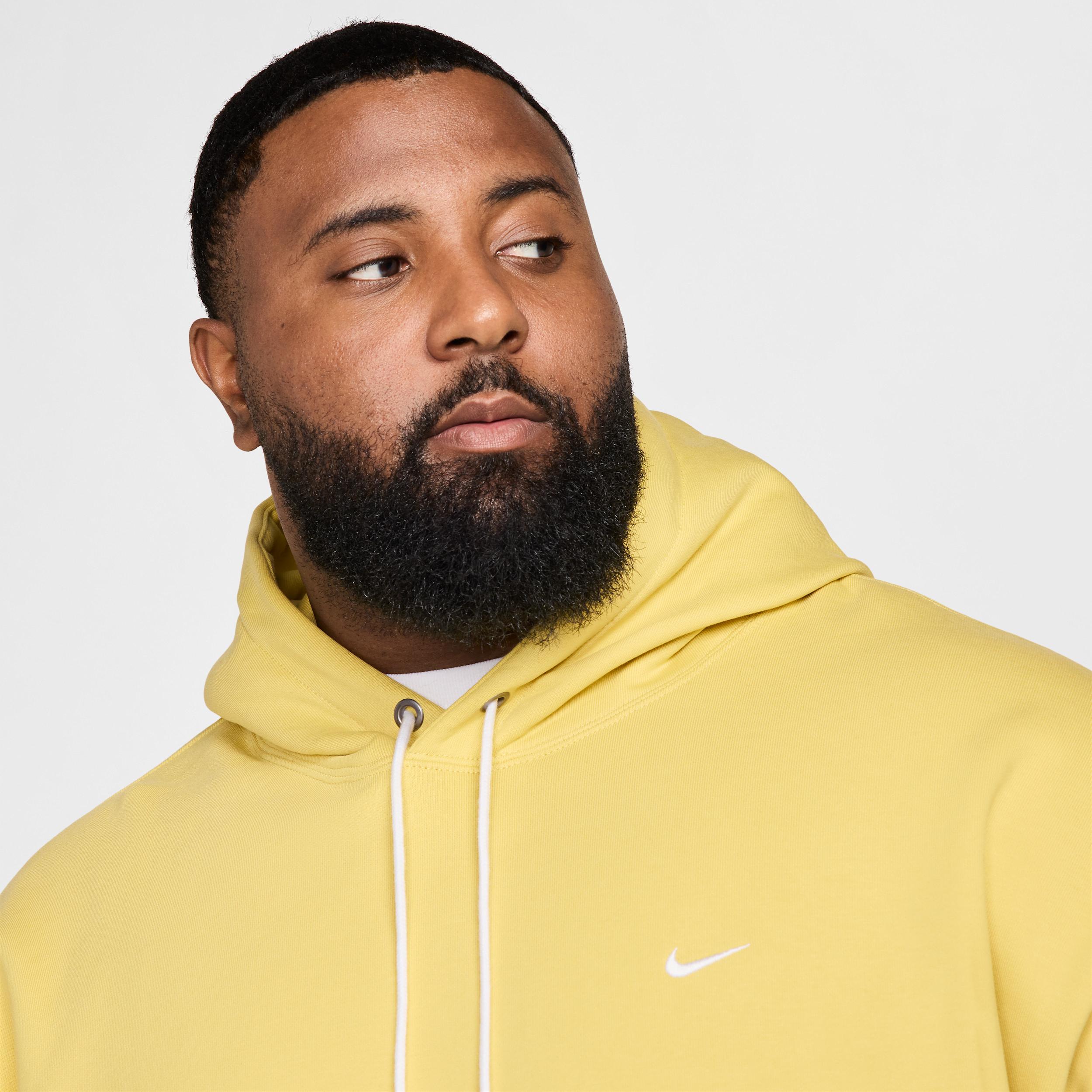 Nike Mens Solo Swoosh Fleece Pullover Hoodie | DX1355-700 Product Image