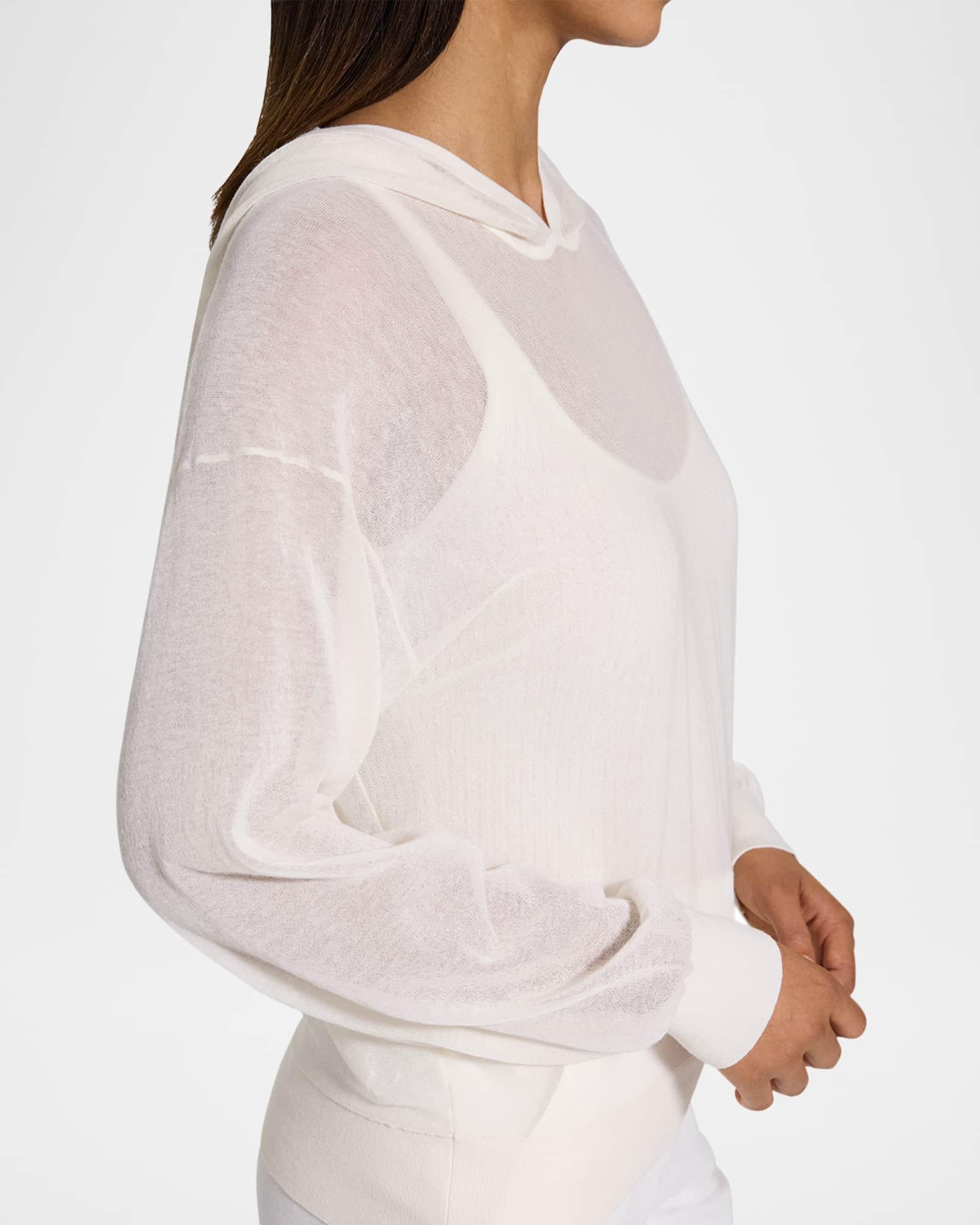 Sheer Blouson Hoodie Product Image