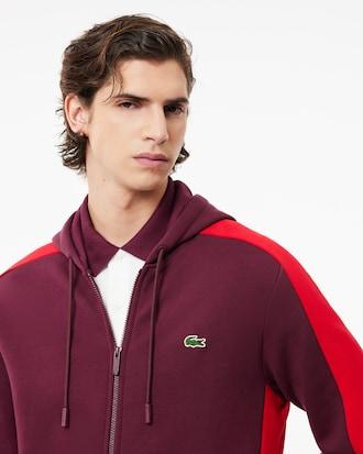 Men's Zip-Up Colorblock Hoodie Product Image