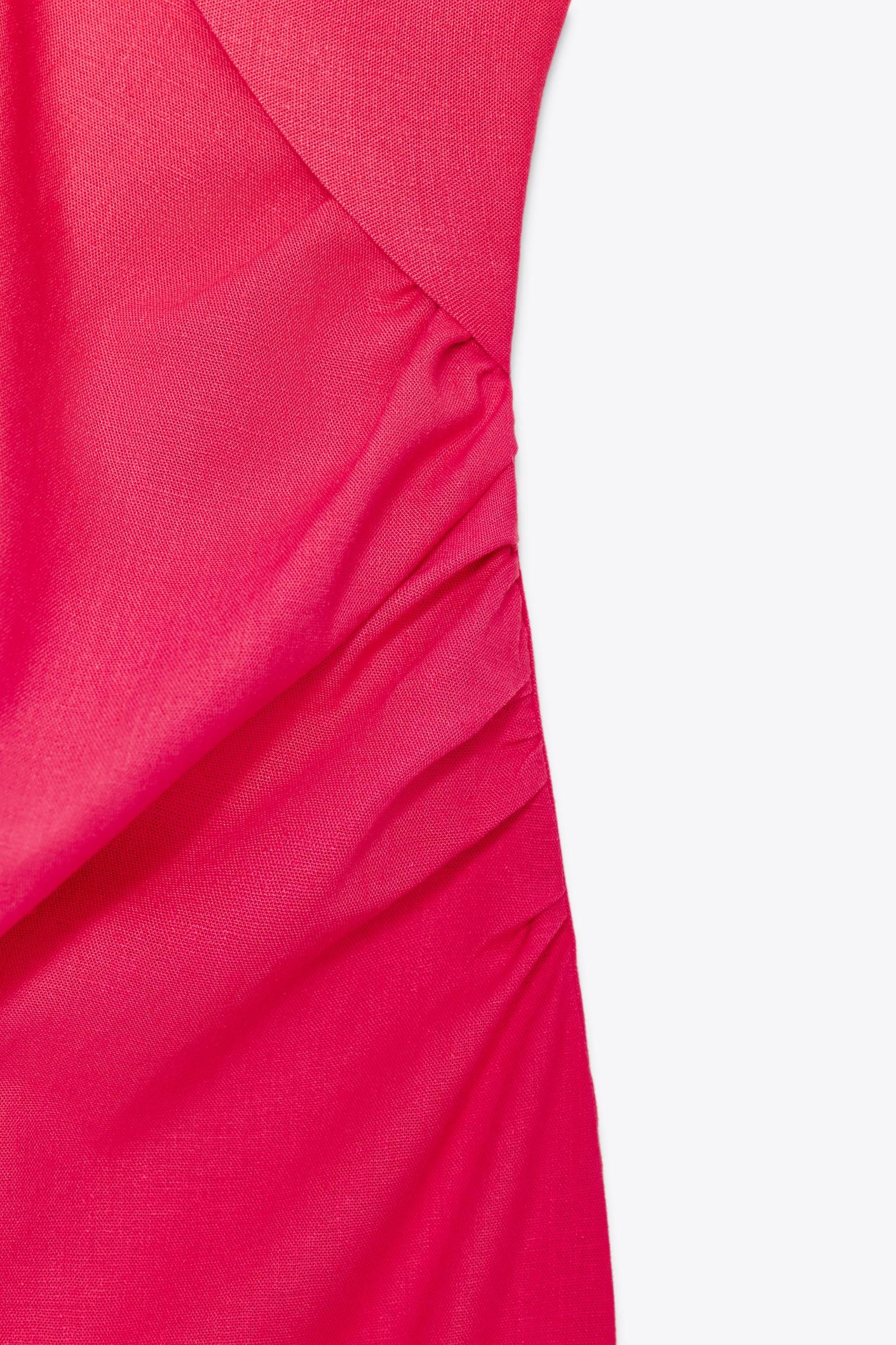 LINEN CUT OUT MIDI DRESS Product Image