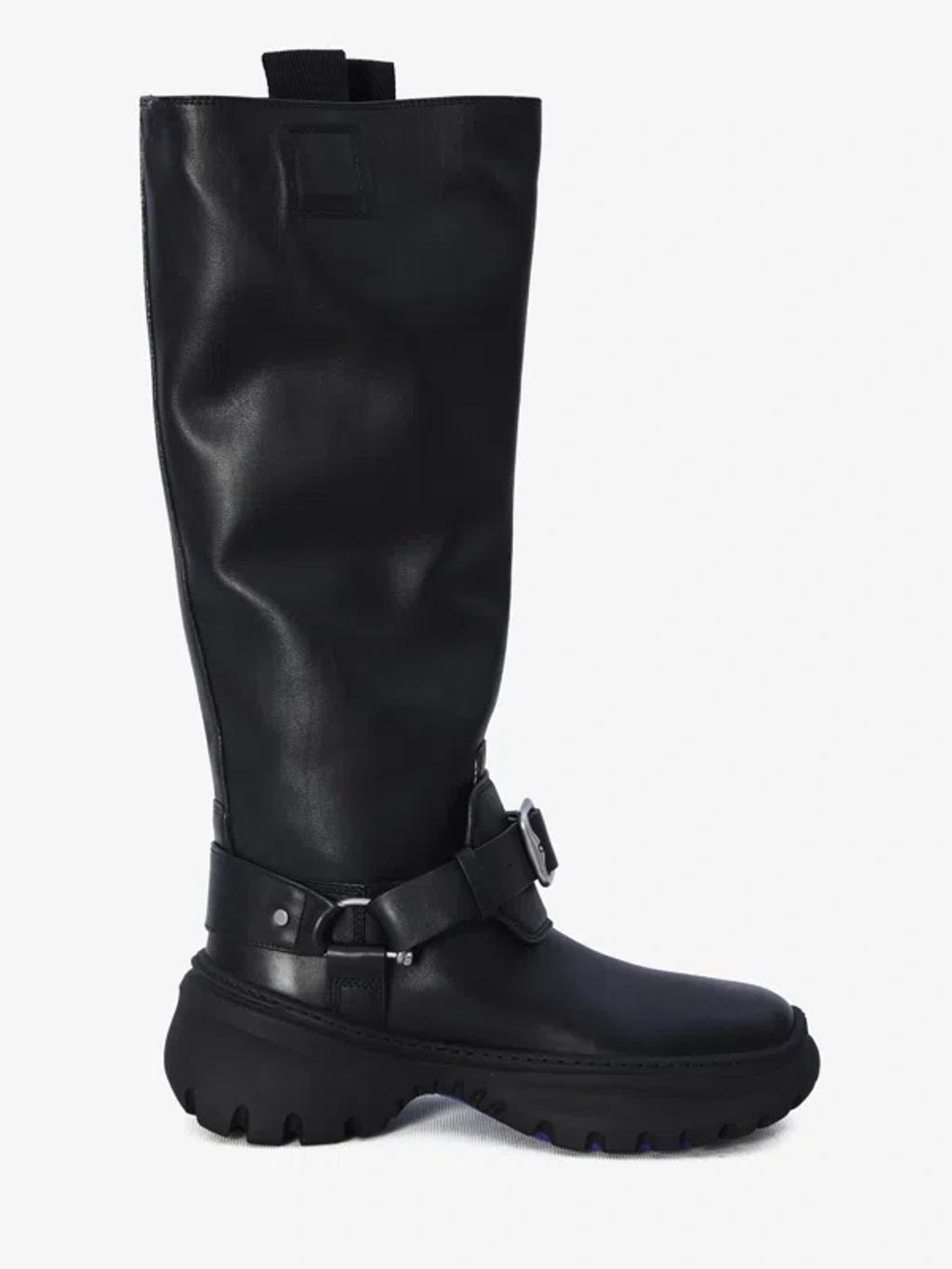 BURBERRY 40mm Lf Stomp High Boots In Black Product Image