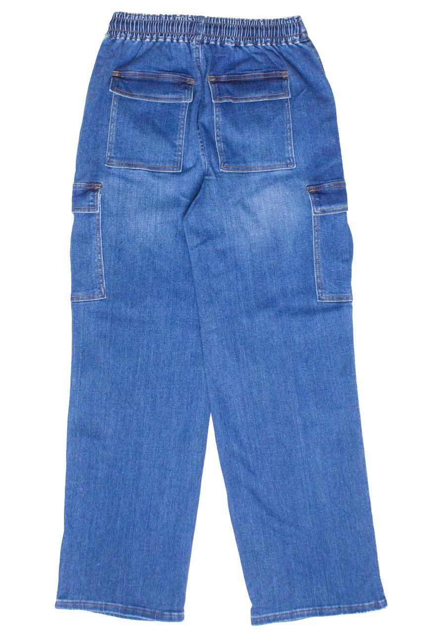 Drawstring Cargo Jeans Product Image
