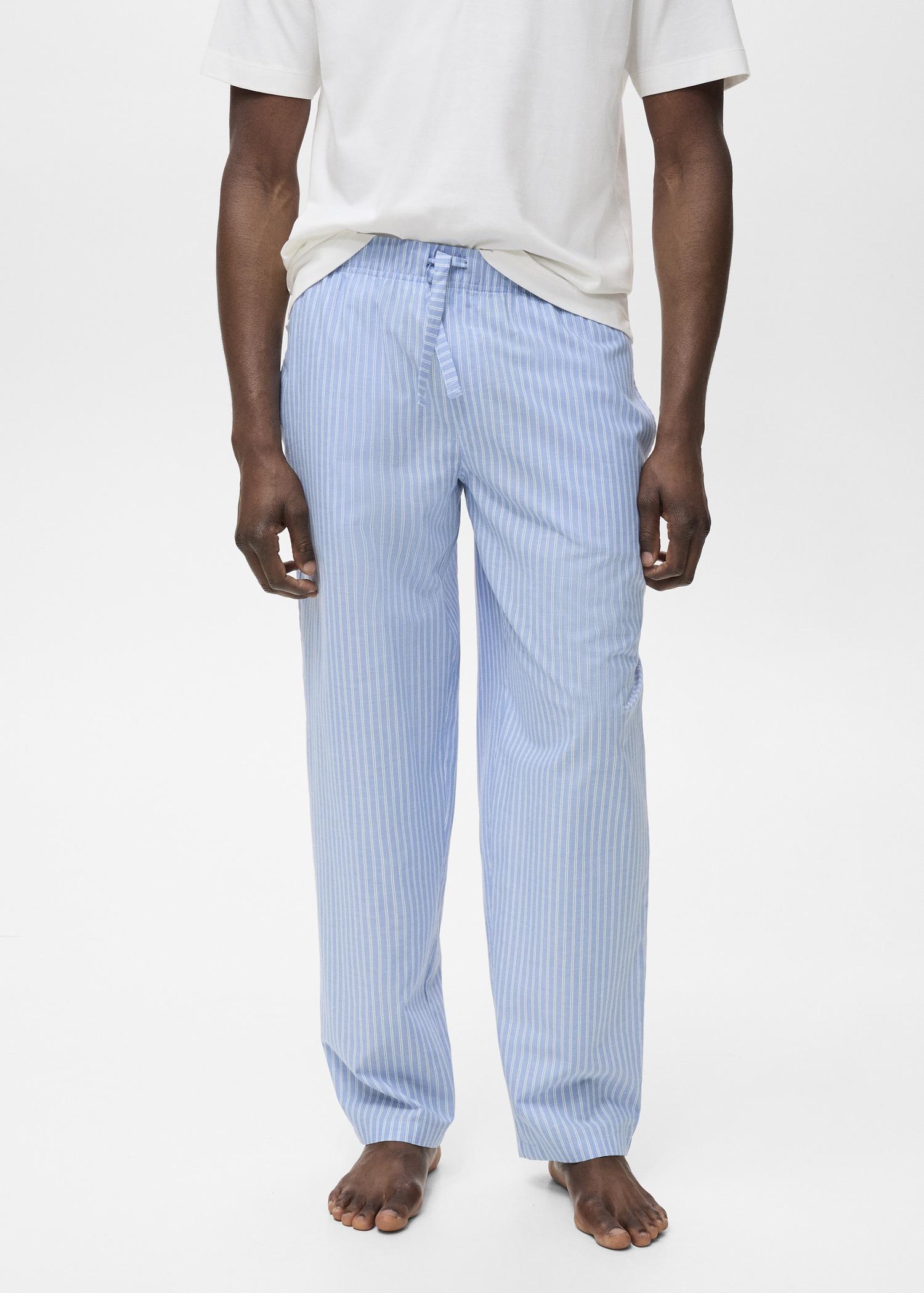 100% cotton combined pyjama pack - Men | MANGO USA Product Image