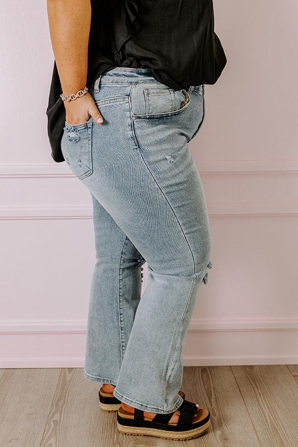 Risen The Lona Midrise Distressed Jean Curves Product Image