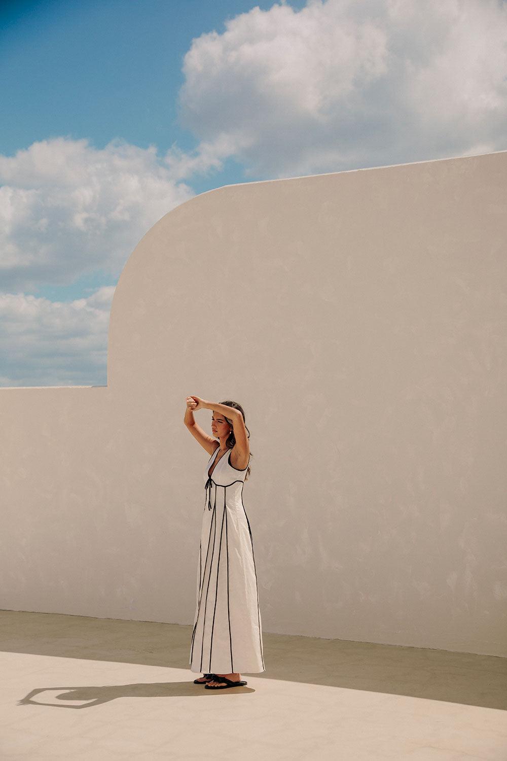 Maylin Dress - Cream Product Image