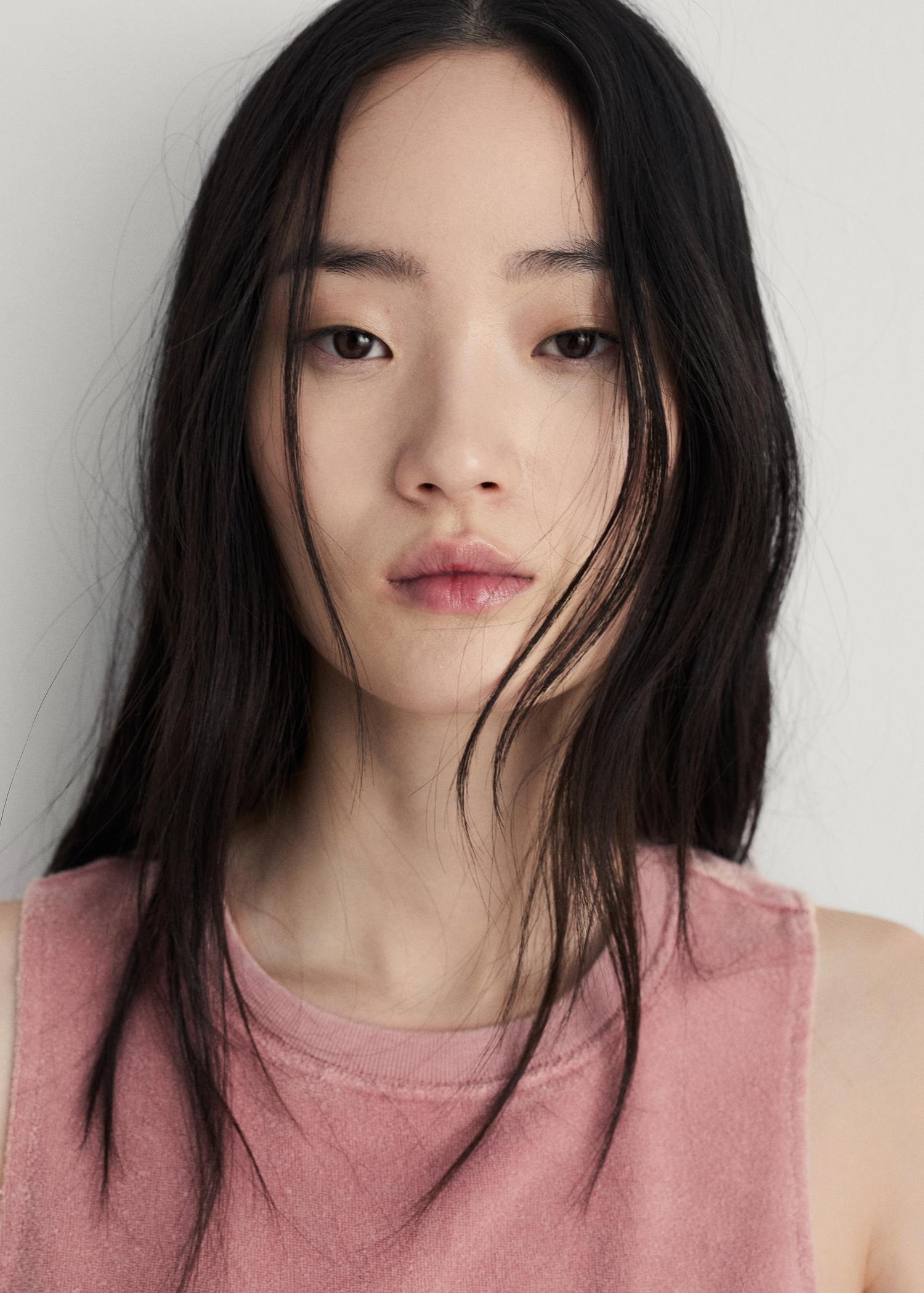 Overdyed terry cotton nightgown - Women | MANGO USA Product Image