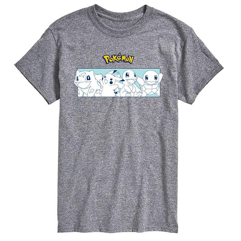 Men's Pokemon Starters Stripe Graphic Tee,  Product Image