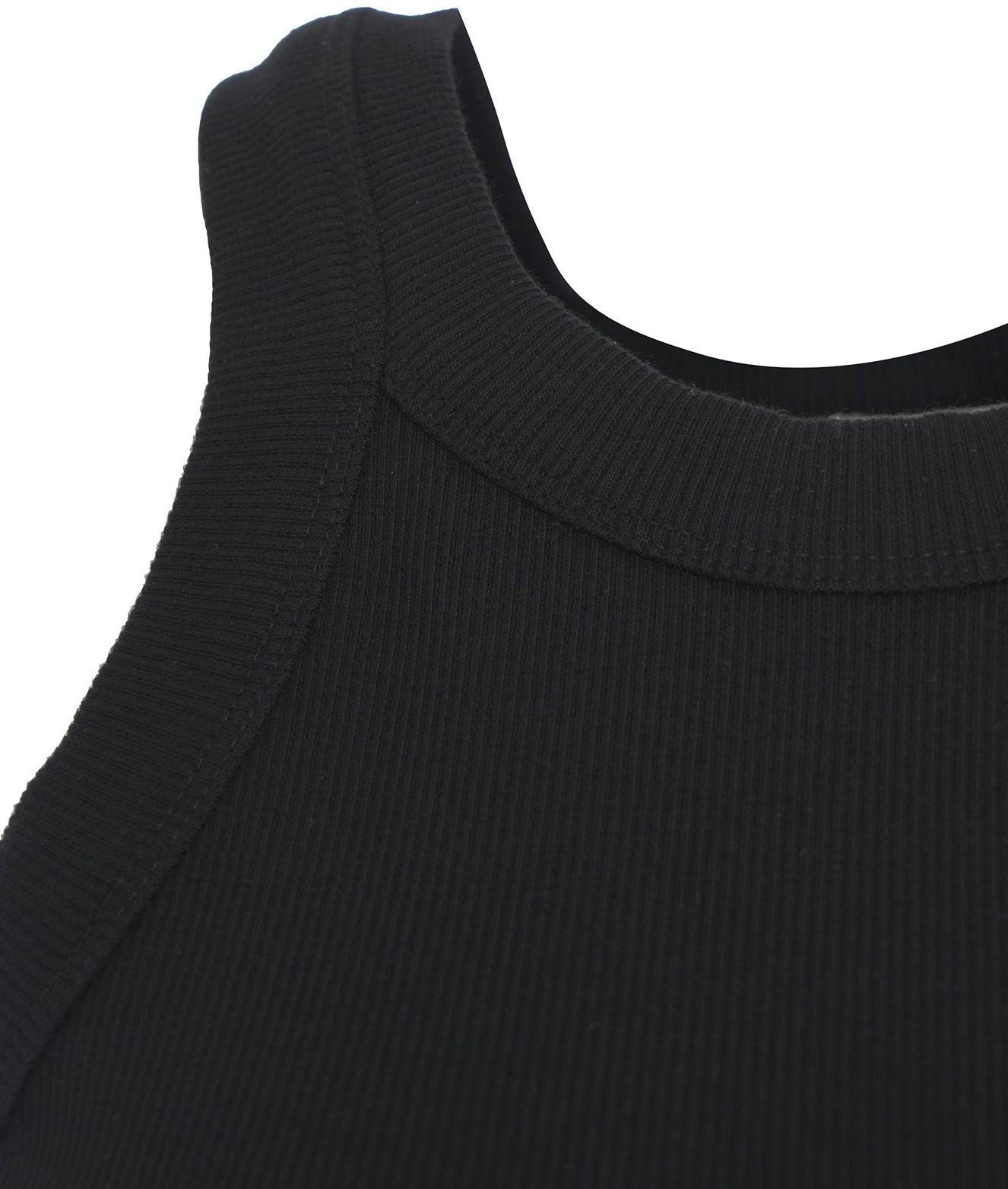 Ribbed top with embroidered logo Product Image