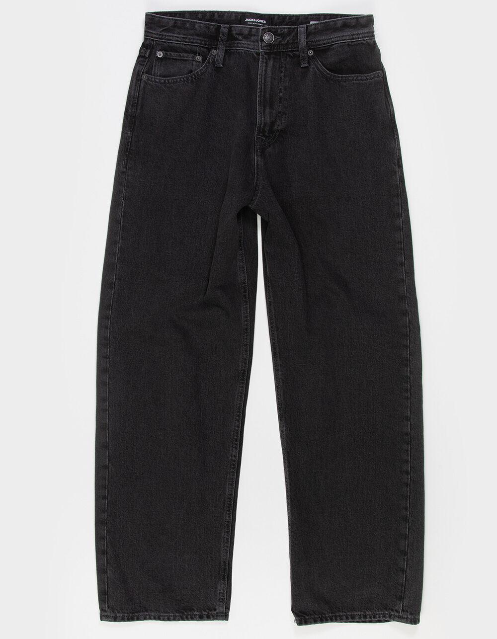 JACK & JONES Alex SBD Mens Baggy Jeans - BLACK DENIM Product Image