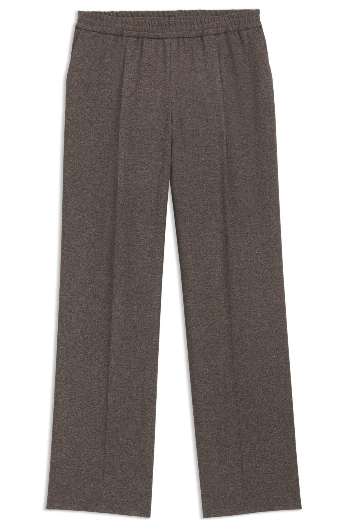 Modern-fit trousers in mouliné stretch twill Product Image