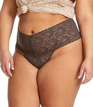 Hanky Panky Extended Size Retro Lace Thong Product Image