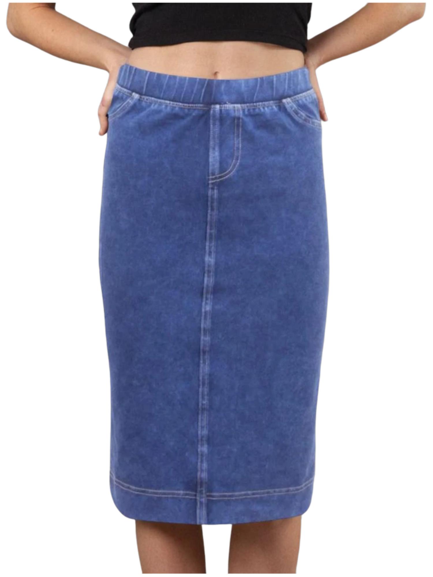 Hard Tail Denim Pencil Skirt WJ-124 Product Image