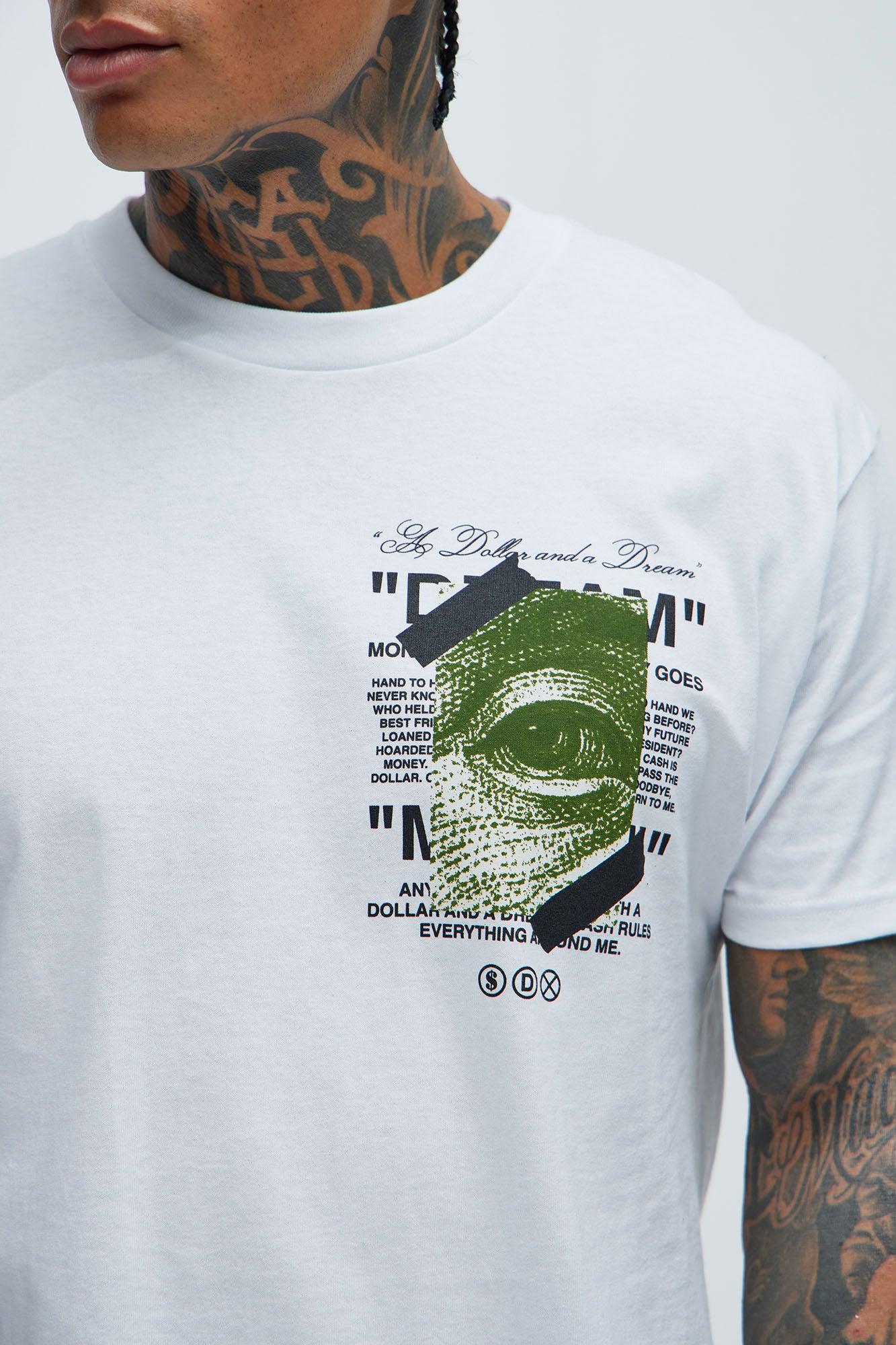 A Dollar And A Dream Short Sleeve Tee - White Product Image