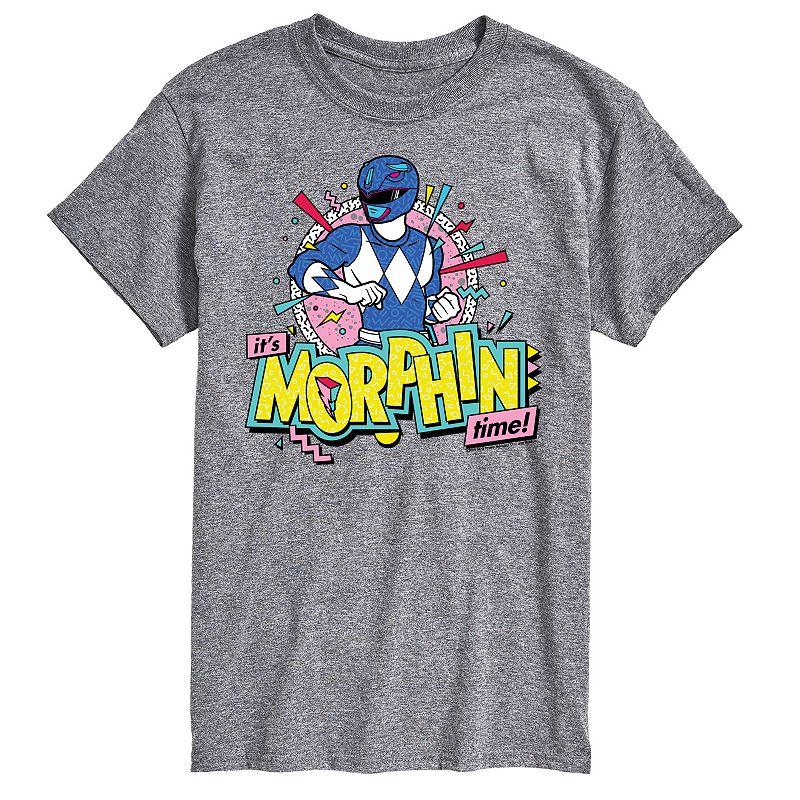Men's Power Rangers Morphin Time Blue Graphic Tee,  Product Image